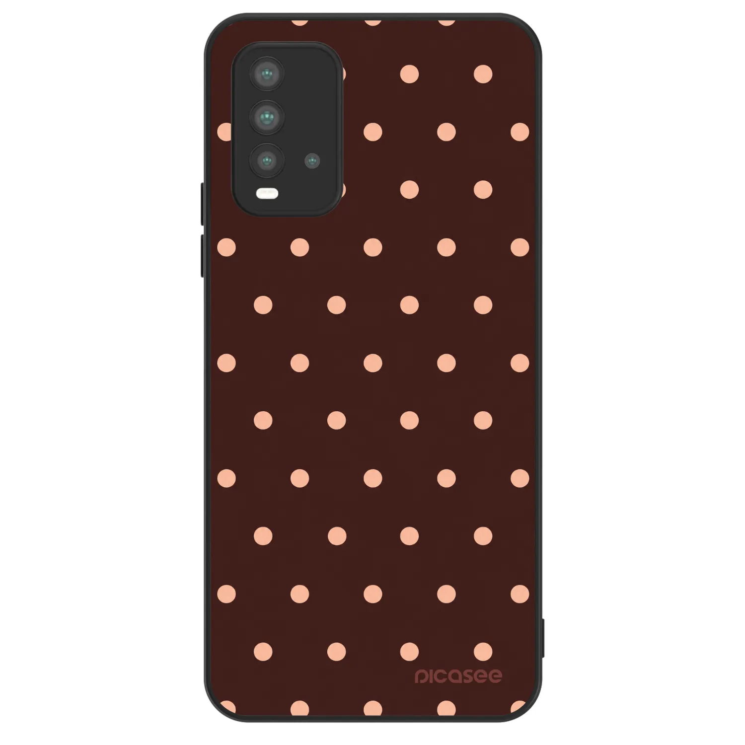 Picasee ULTIMATE CASE za Xiaomi Redmi 9T - Peach Dots & Chocolate