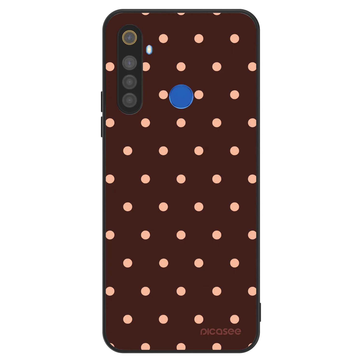 Picasee ULTIMATE CASE za Realme 5 - Peach Dots & Chocolate