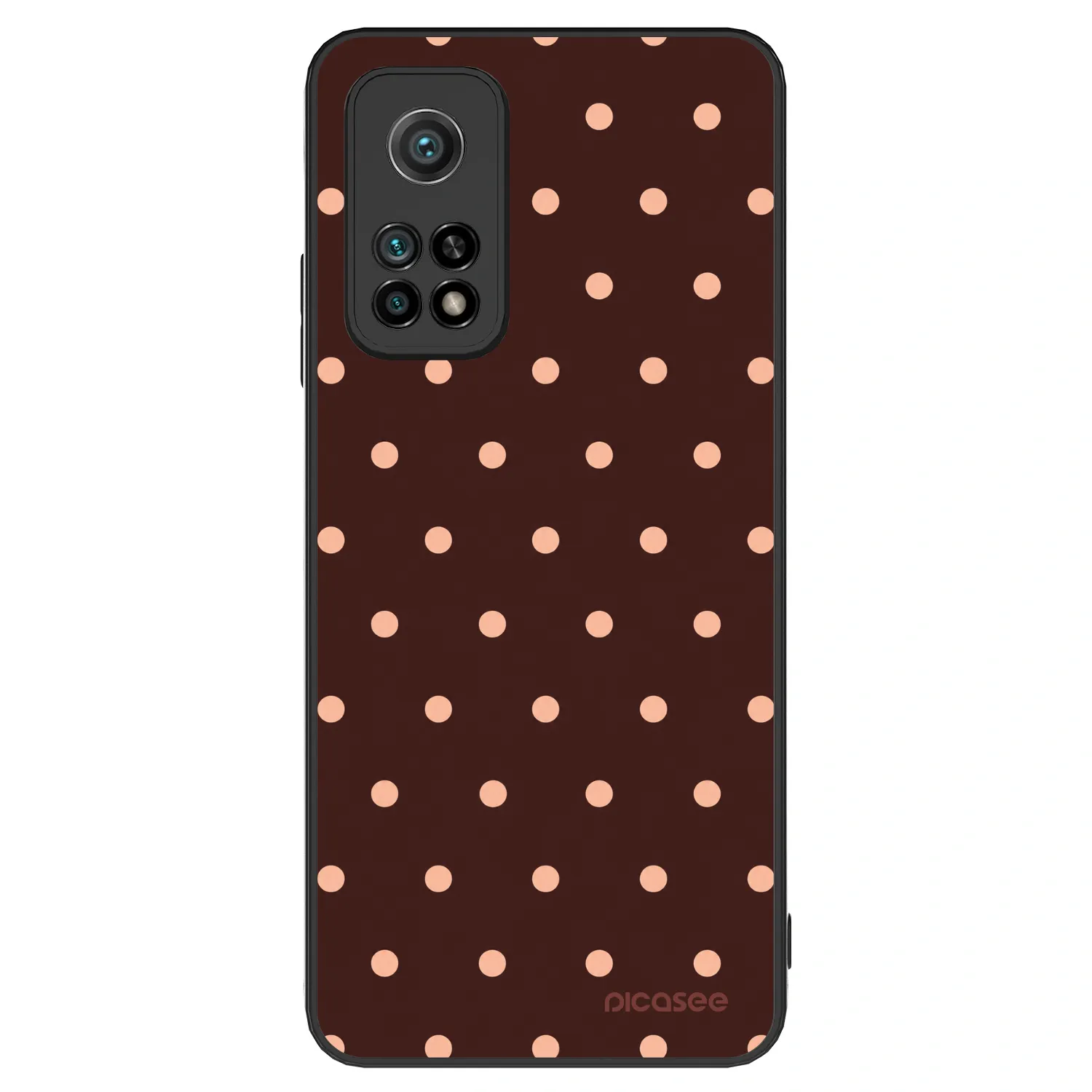 Picasee ULTIMATE CASE za Xiaomi Mi 10T - Peach Dots & Chocolate