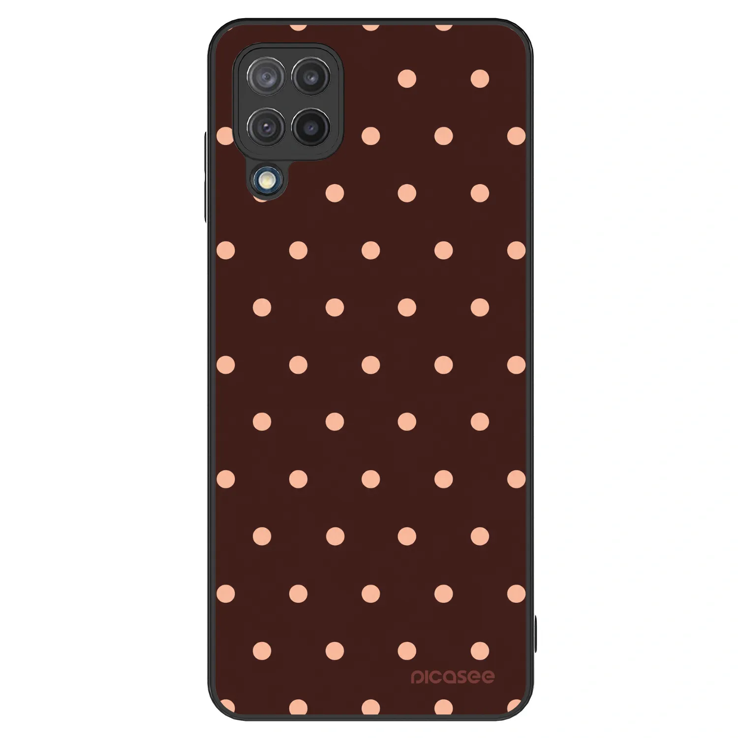 Picasee ULTIMATE CASE za Samsung Galaxy M12 M127F - Peach Dots & Chocolate