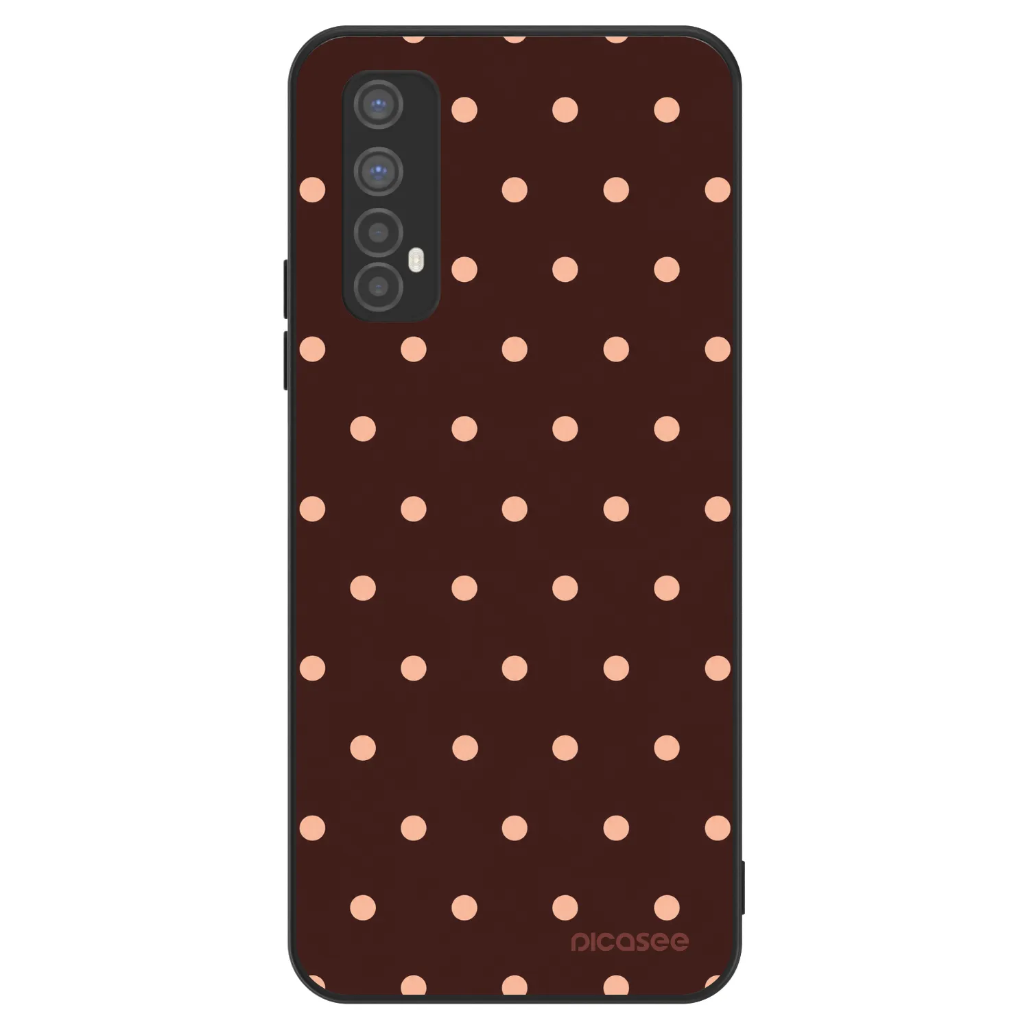Picasee ULTIMATE CASE za Realme 7 - Peach Dots & Chocolate