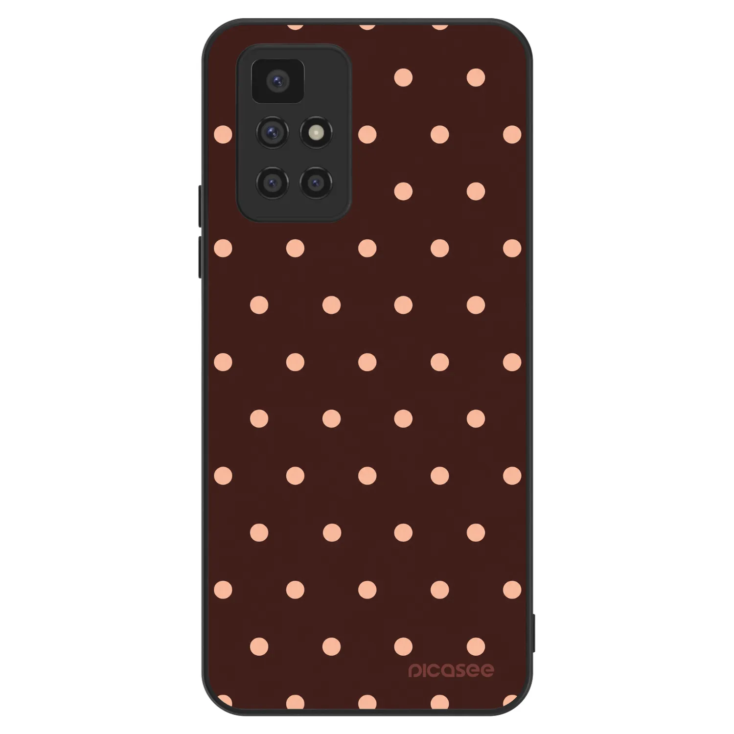 Picasee ULTIMATE CASE za Xiaomi Redmi 10 - Peach Dots & Chocolate
