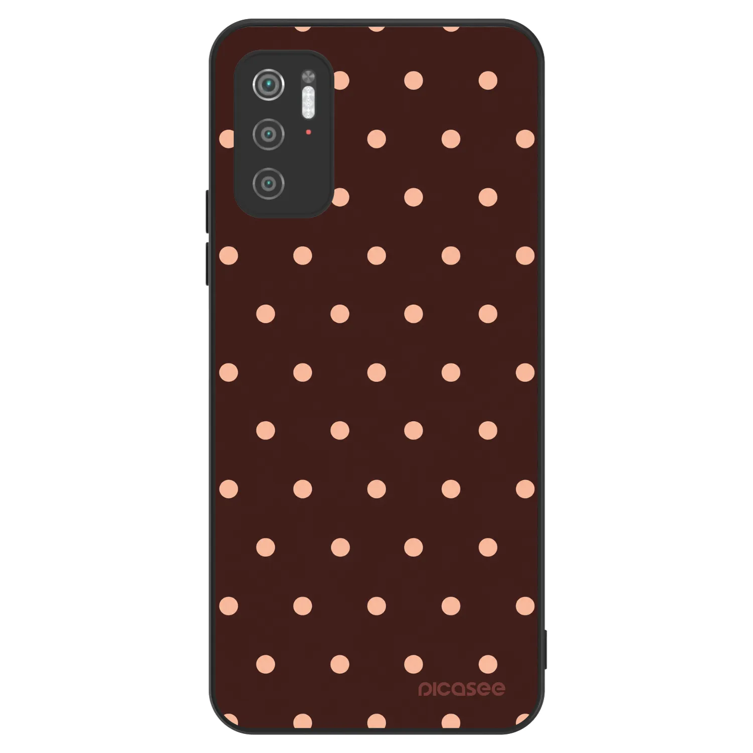 Picasee ULTIMATE CASE za Xiaomi Poco M3 Pro 5G - Peach Dots & Chocolate