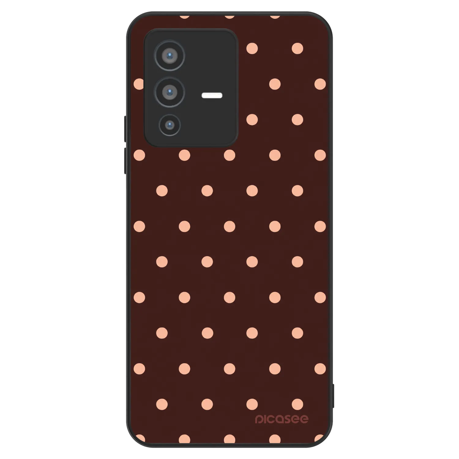 Picasee ULTIMATE CASE za Vivo V23 5G - Peach Dots & Chocolate