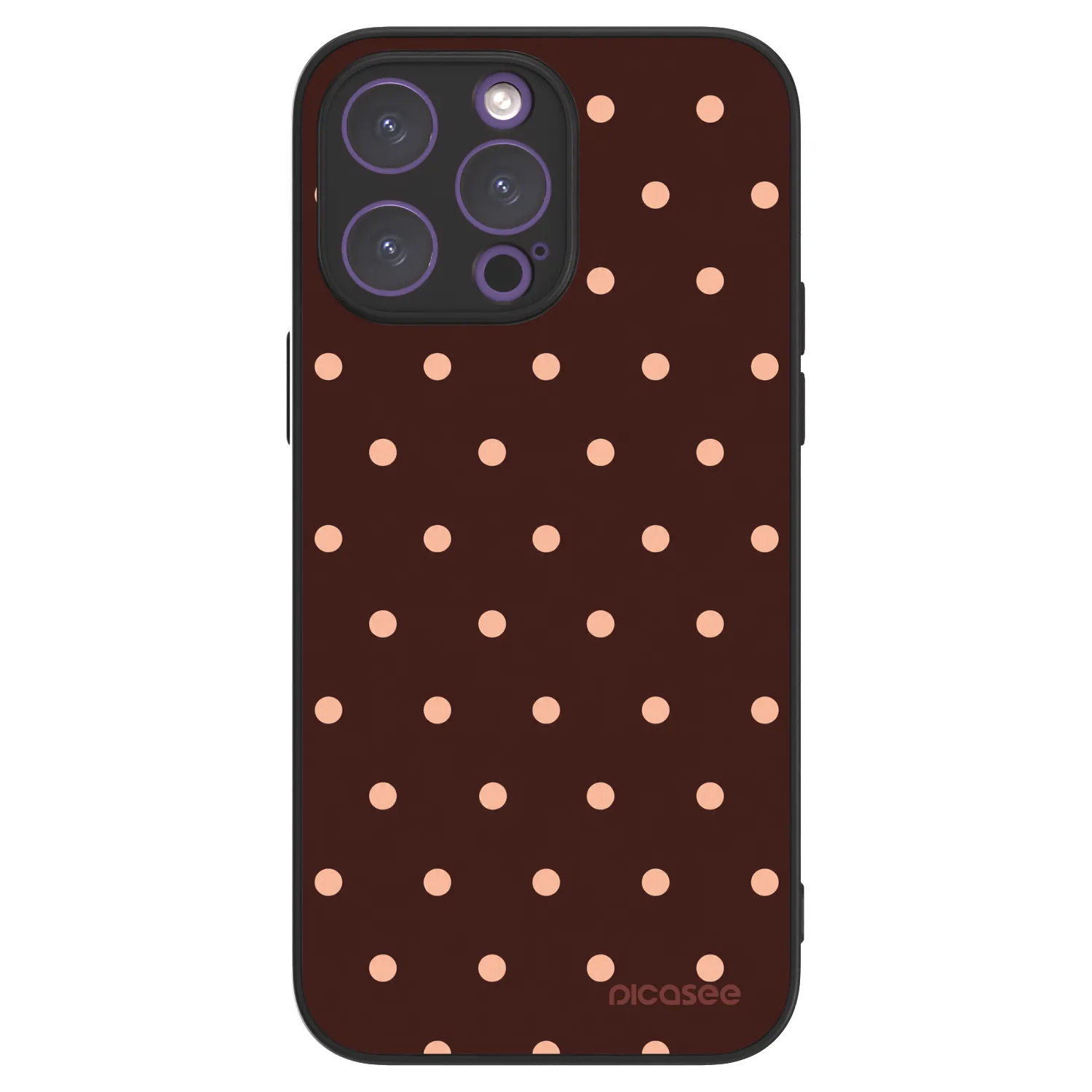 Picasee ULTIMATE CASE za Apple iPhone 14 Pro Max - Peach Dots & Chocolate