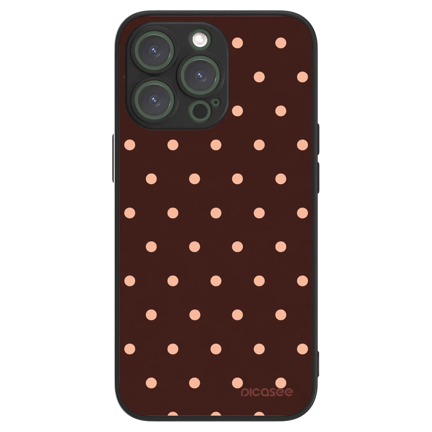 Picasee ULTIMATE CASE MagSafe za Apple iPhone 13 Pro - Peach Dots & Chocolate