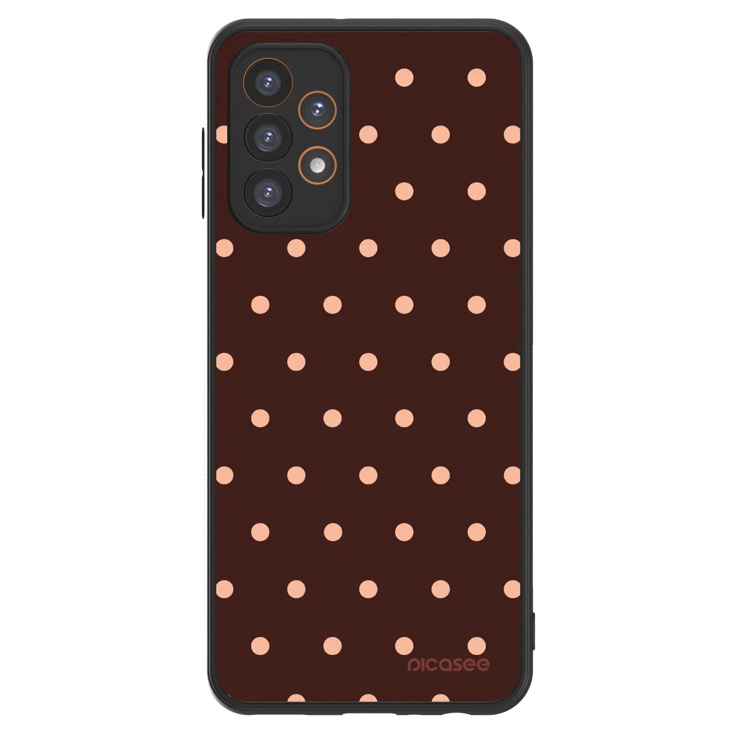 Picasee ULTIMATE CASE za Samsung Galaxy A23 A235F 4G - Peach Dots & Chocolate