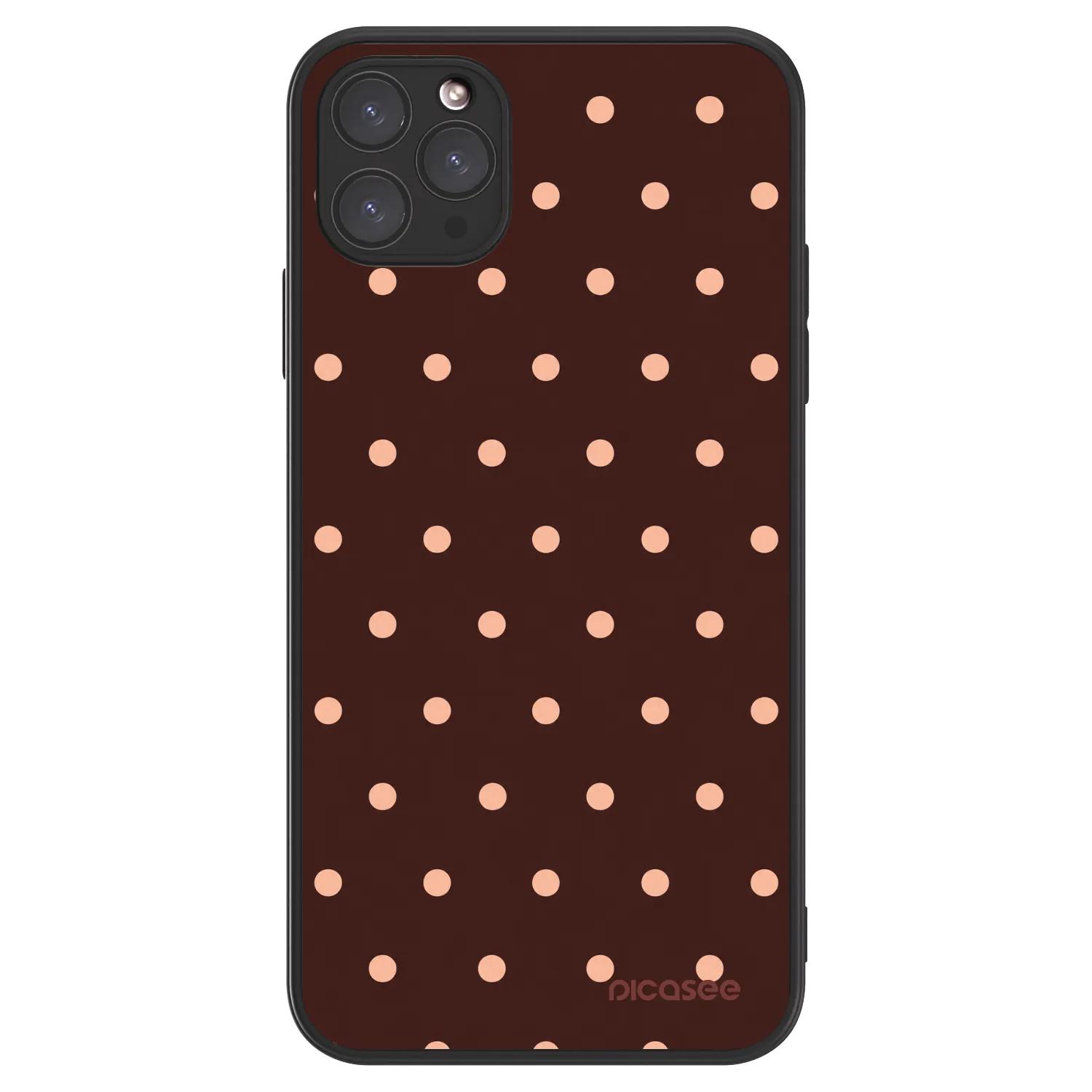 Picasee ULTIMATE CASE MagSafe za Apple iPhone 11 Pro Max - Peach Dots & Chocolate