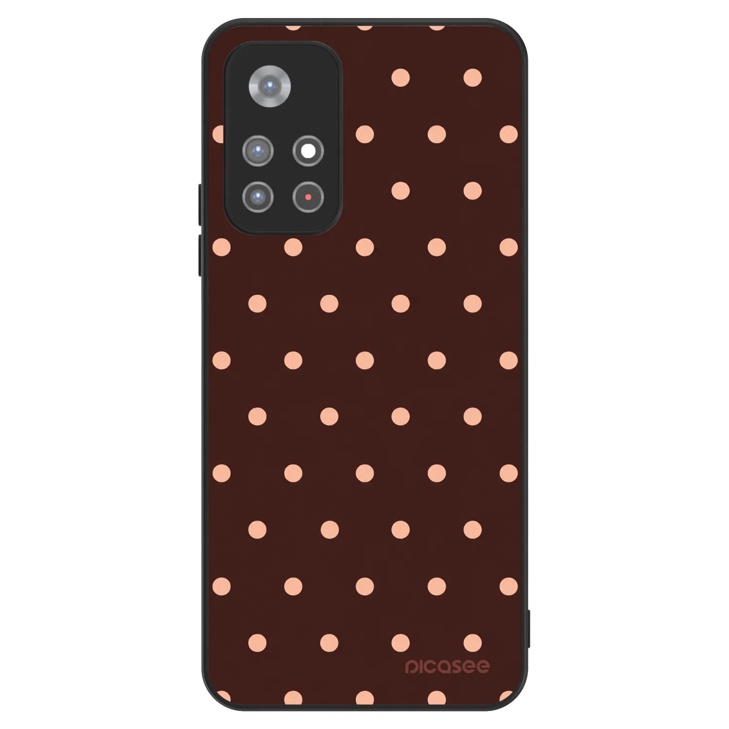 Picasee ULTIMATE CASE za Xiaomi Redmi Note 11S 5G - Peach Dots & Chocolate