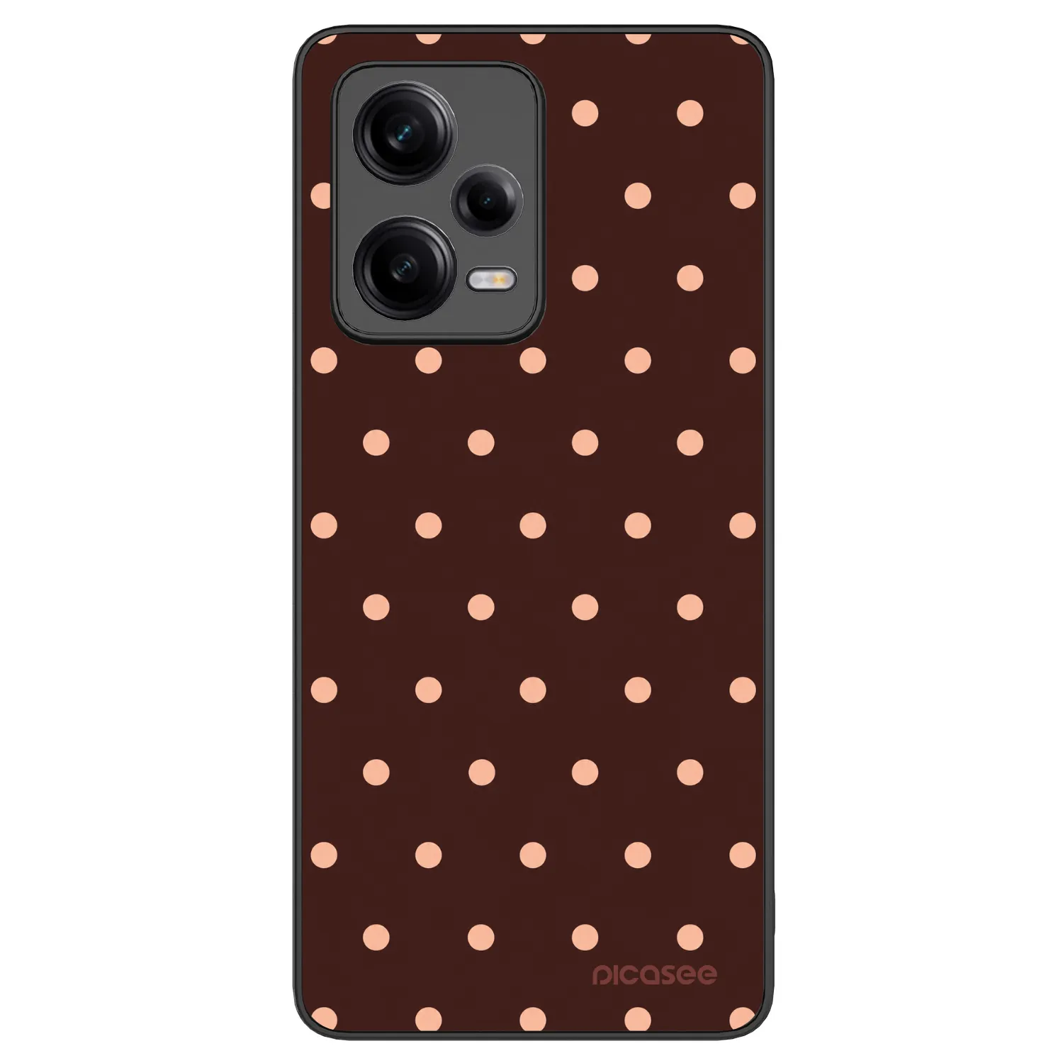 Picasee ULTIMATE CASE za Xiaomi Redmi Note 12 Pro 5G - Peach Dots & Chocolate