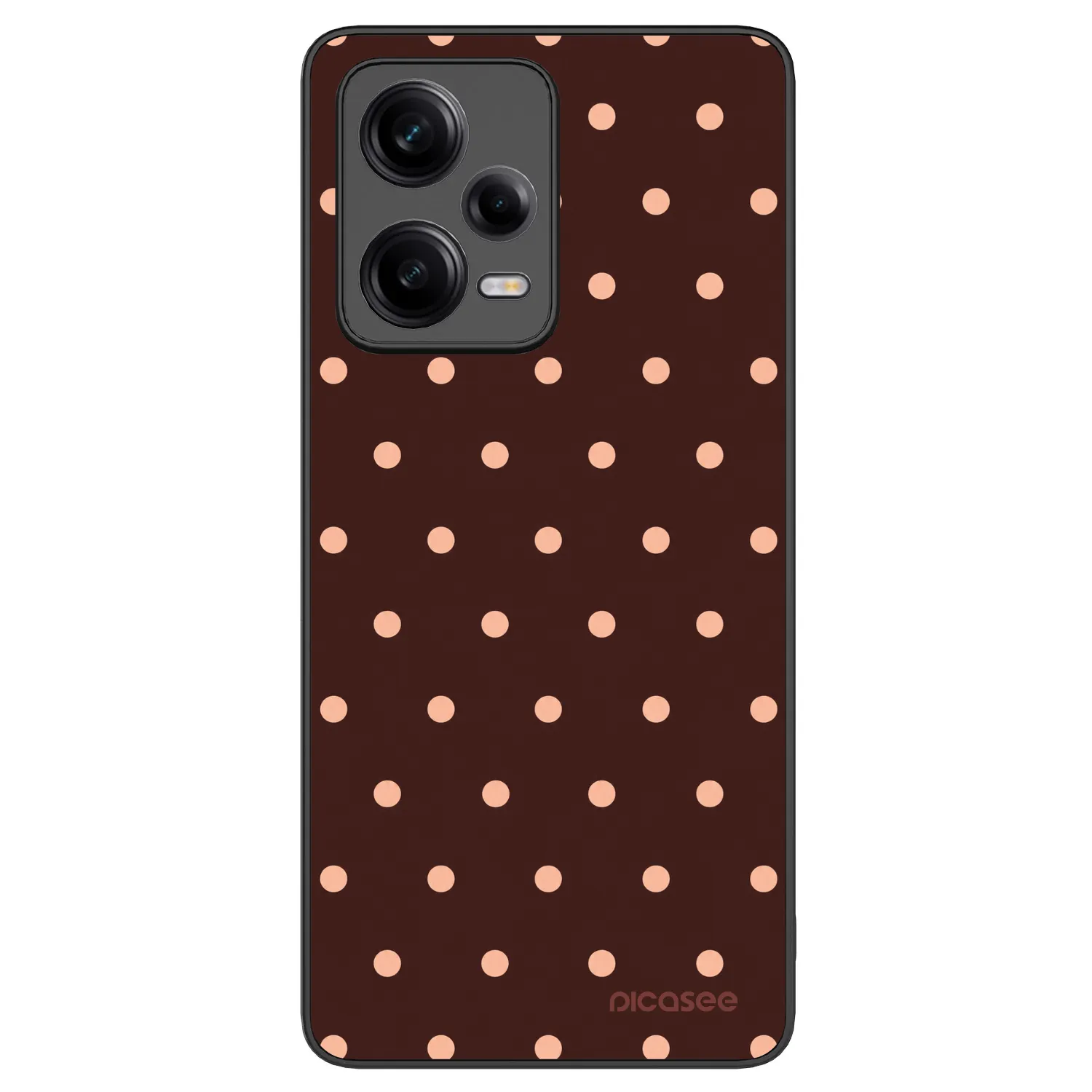 Picasee ULTIMATE CASE za Xiaomi Redmi Note 12 Pro+ 5G - Peach Dots & Chocolate