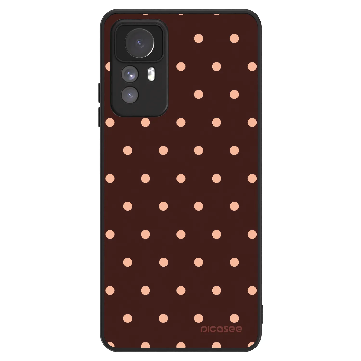Picasee ULTIMATE CASE za Xiaomi Redmi Note 12S - Peach Dots & Chocolate
