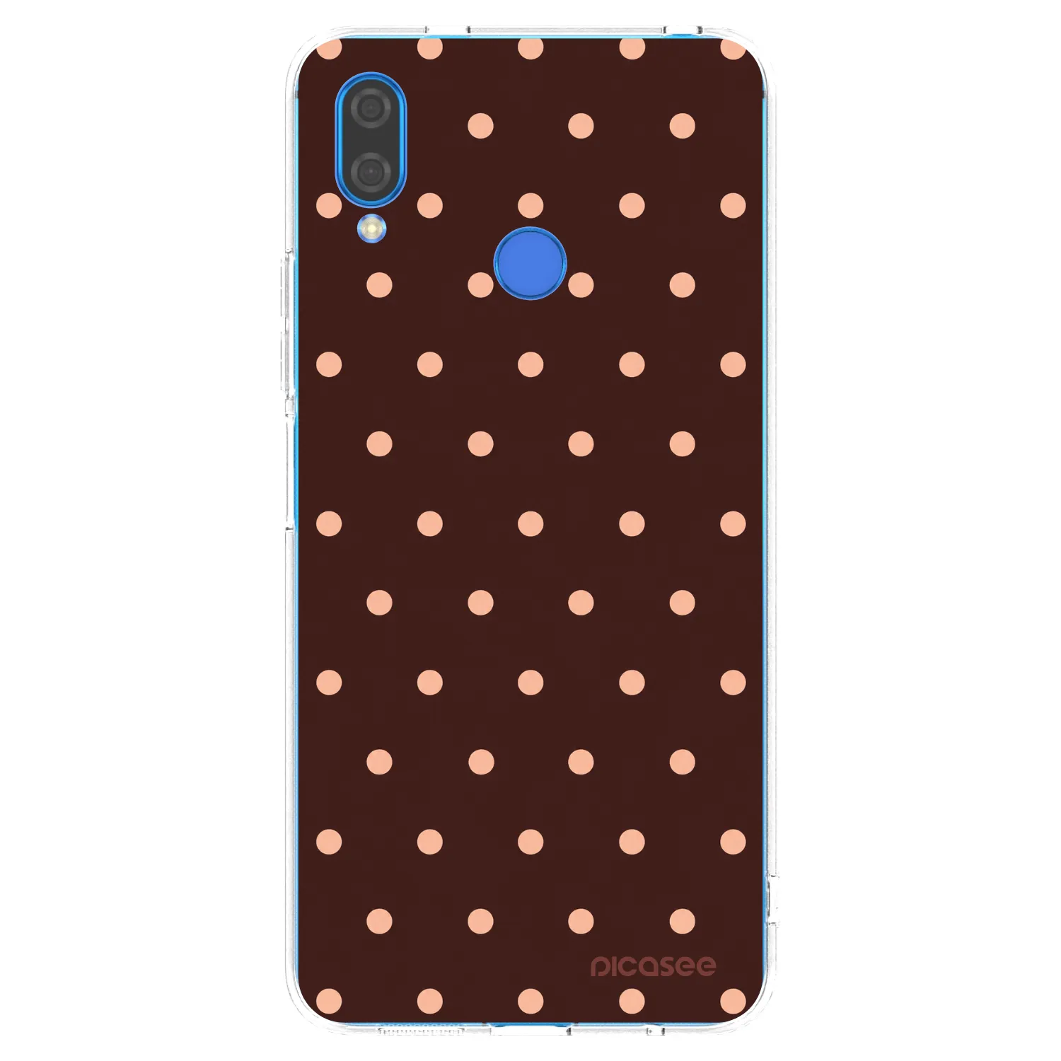 Picasee silikonska prozirna maskica za Huawei Nova 3 - Peach Dots & Chocolate