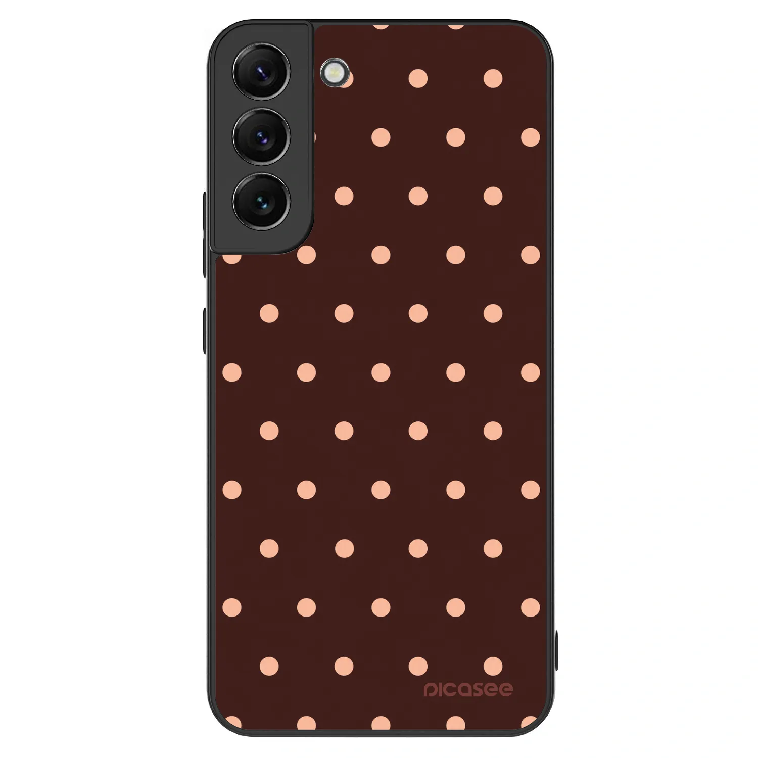 Picasee ULTIMATE CASE PowerShare za Samsung Galaxy S22+ 5G - Peach Dots & Chocolate