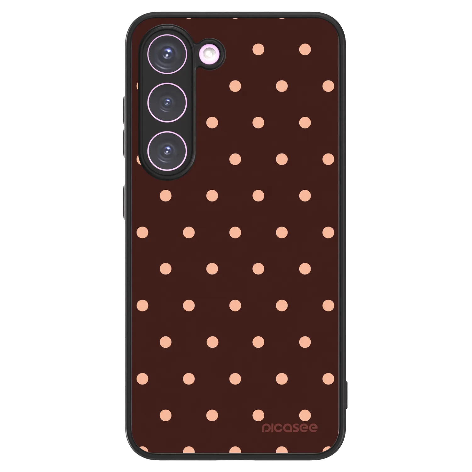 Picasee ULTIMATE CASE PowerShare za Samsung Galaxy S23 5G - Peach Dots & Chocolate