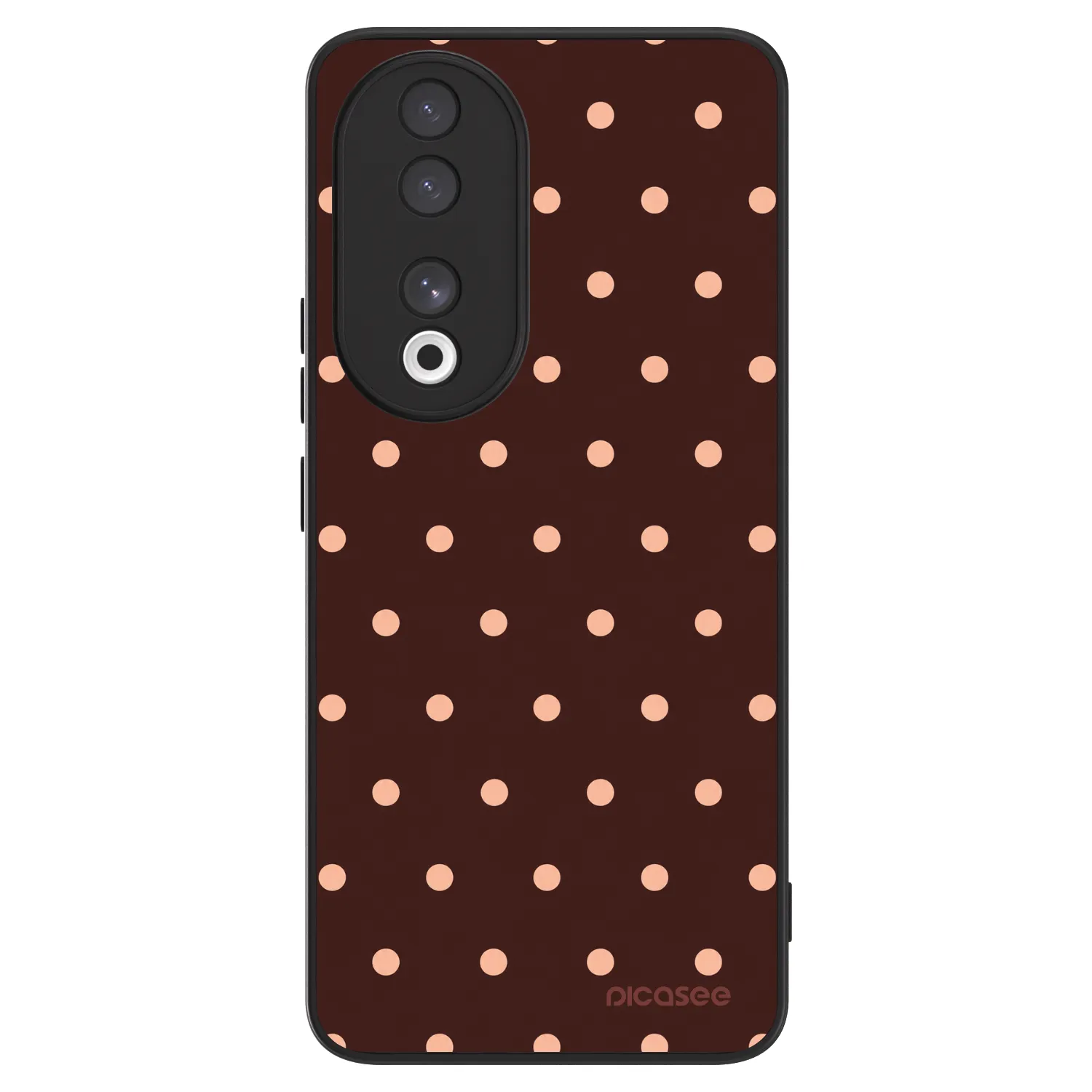 Picasee ULTIMATE CASE za Honor 90 5G - Peach Dots & Chocolate