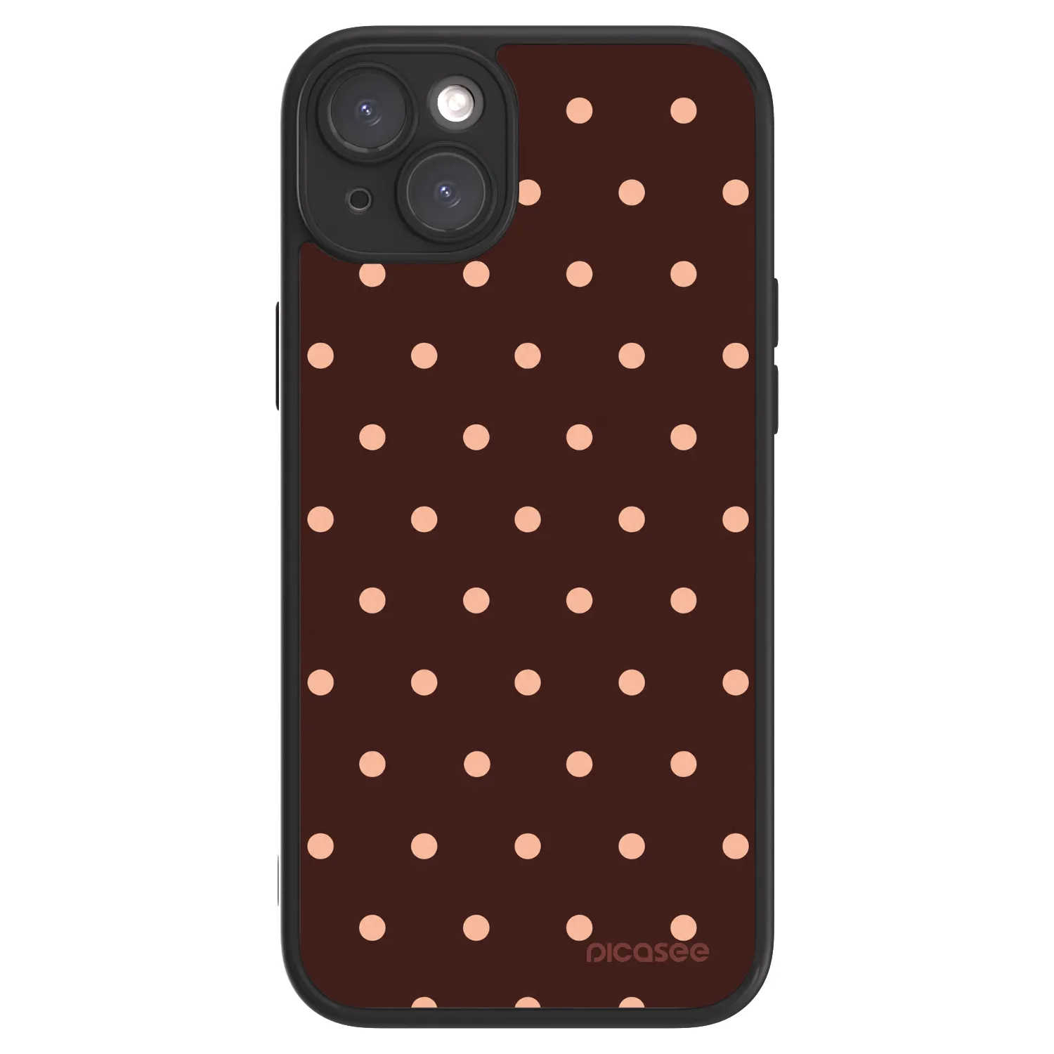 Picasee ULTIMATE CASE za Apple iPhone 15 Plus - Peach Dots & Chocolate