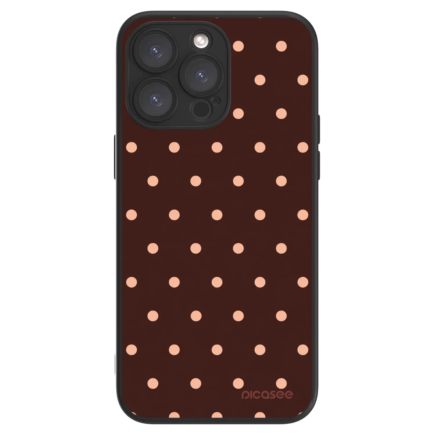 Picasee ULTIMATE CASE za Apple iPhone 15 Pro Max - Peach Dots & Chocolate
