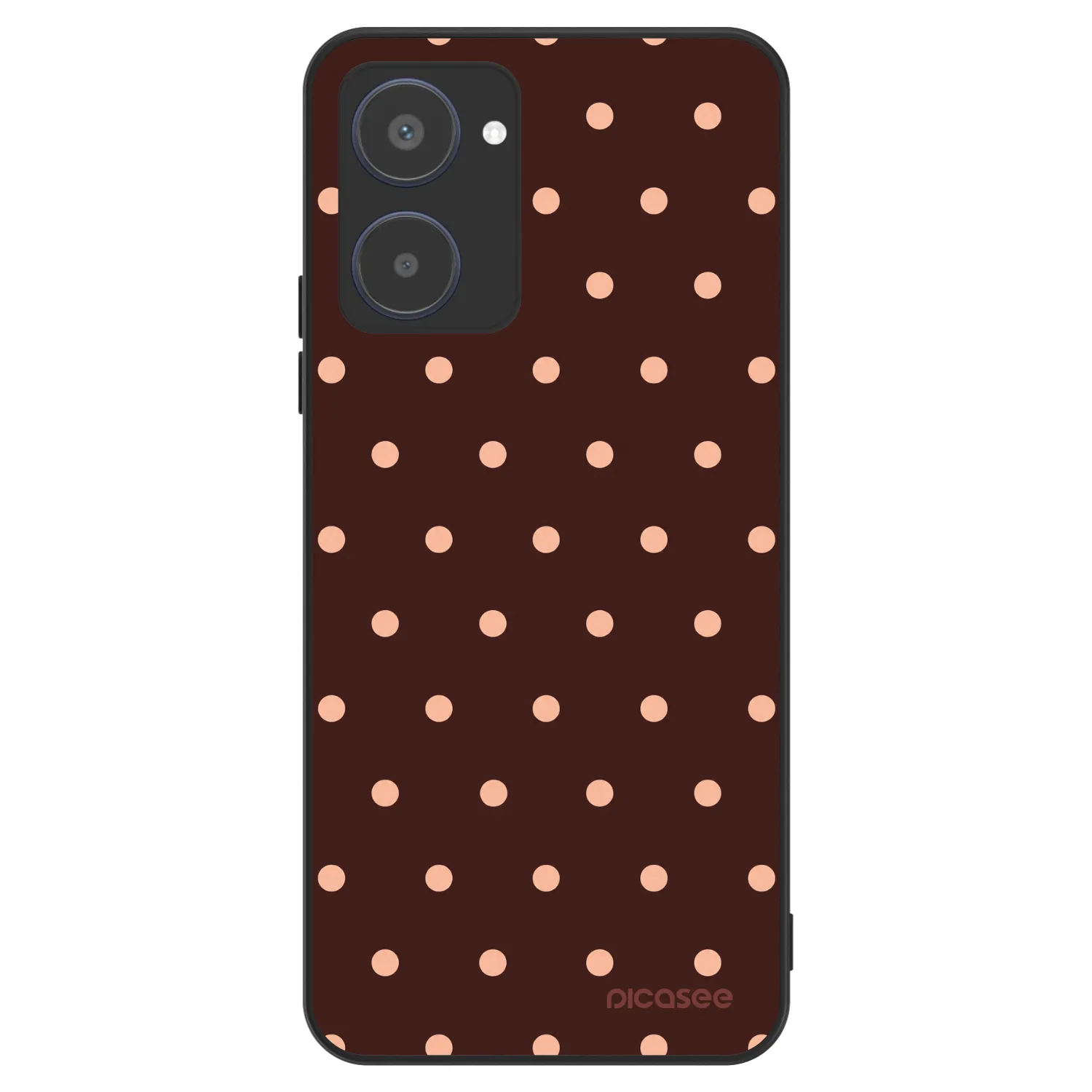 Picasee ULTIMATE CASE za Realme 10 4G - Peach Dots & Chocolate