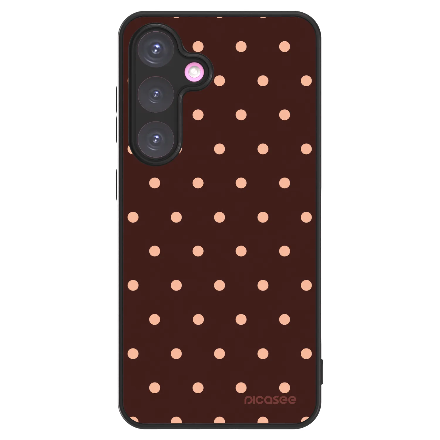 Picasee ULTIMATE CASE za Samsung Galaxy S24+ S926B 5G - Peach Dots & Chocolate