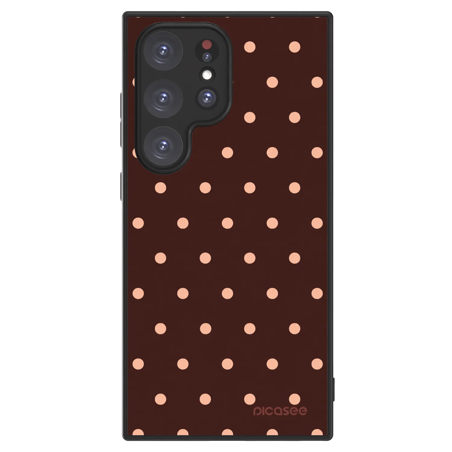 Picasee ULTIMATE CASE za Samsung Galaxy S24 Ultra S928B 5G - Peach Dots & Chocolate