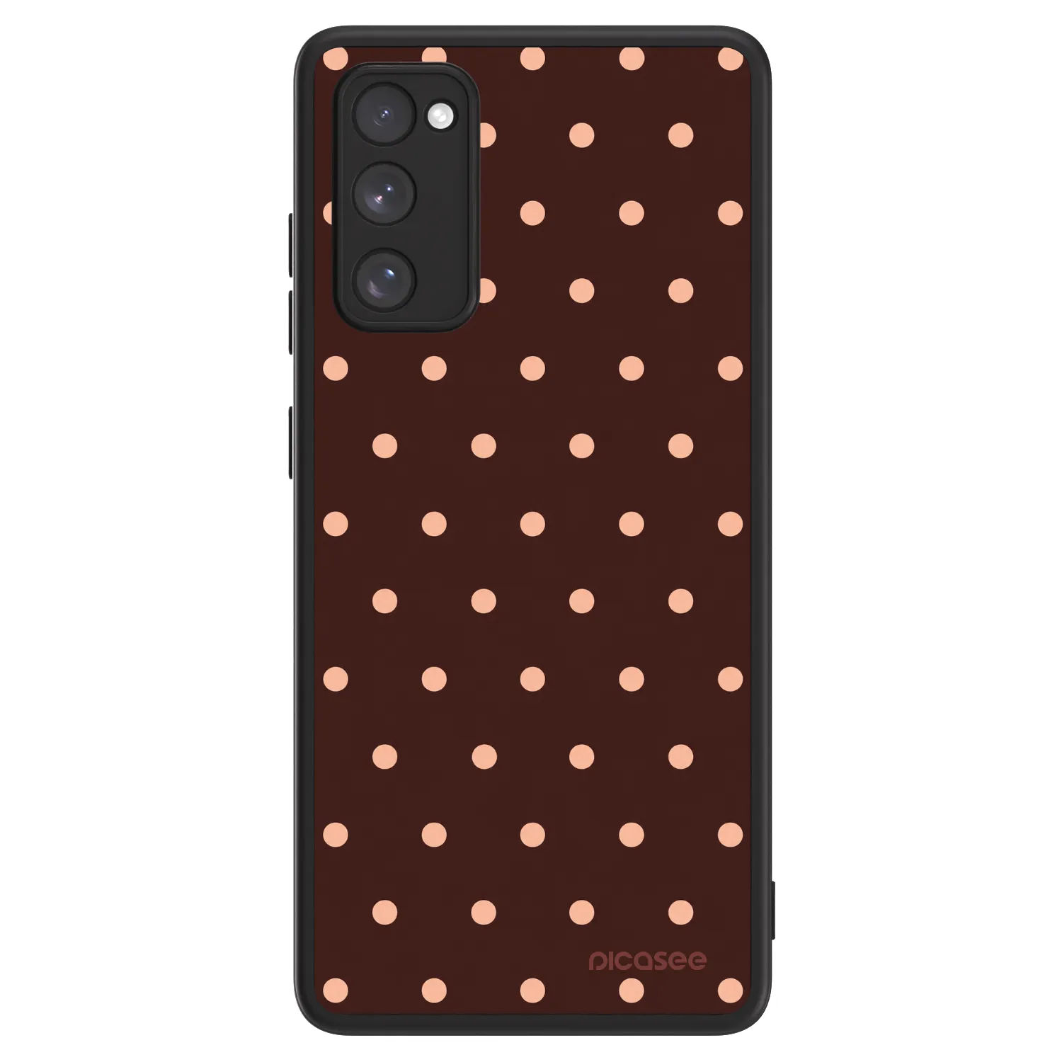 Picasee ULTIMATE CASE PowerShare za Samsung Galaxy S20 FE - Peach Dots & Chocolate