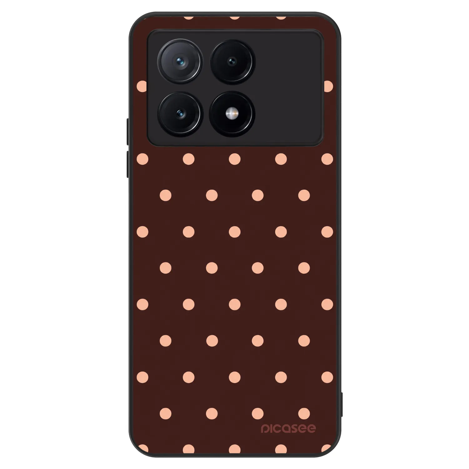 Picasee ULTIMATE CASE za Xiaomi Poco X6 Pro - Peach Dots & Chocolate