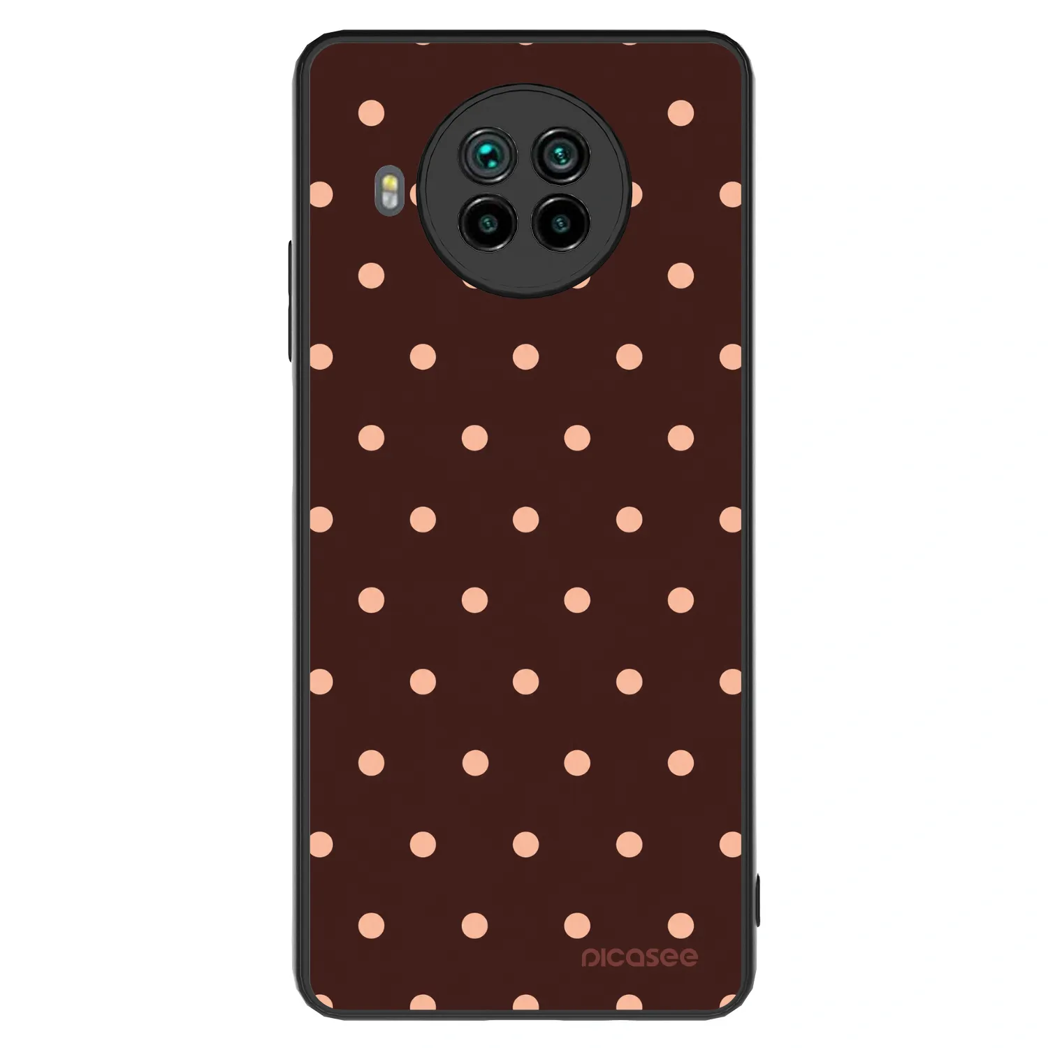 Picasee ULTIMATE CASE za Xiaomi Mi 10T Lite - Peach Dots & Chocolate
