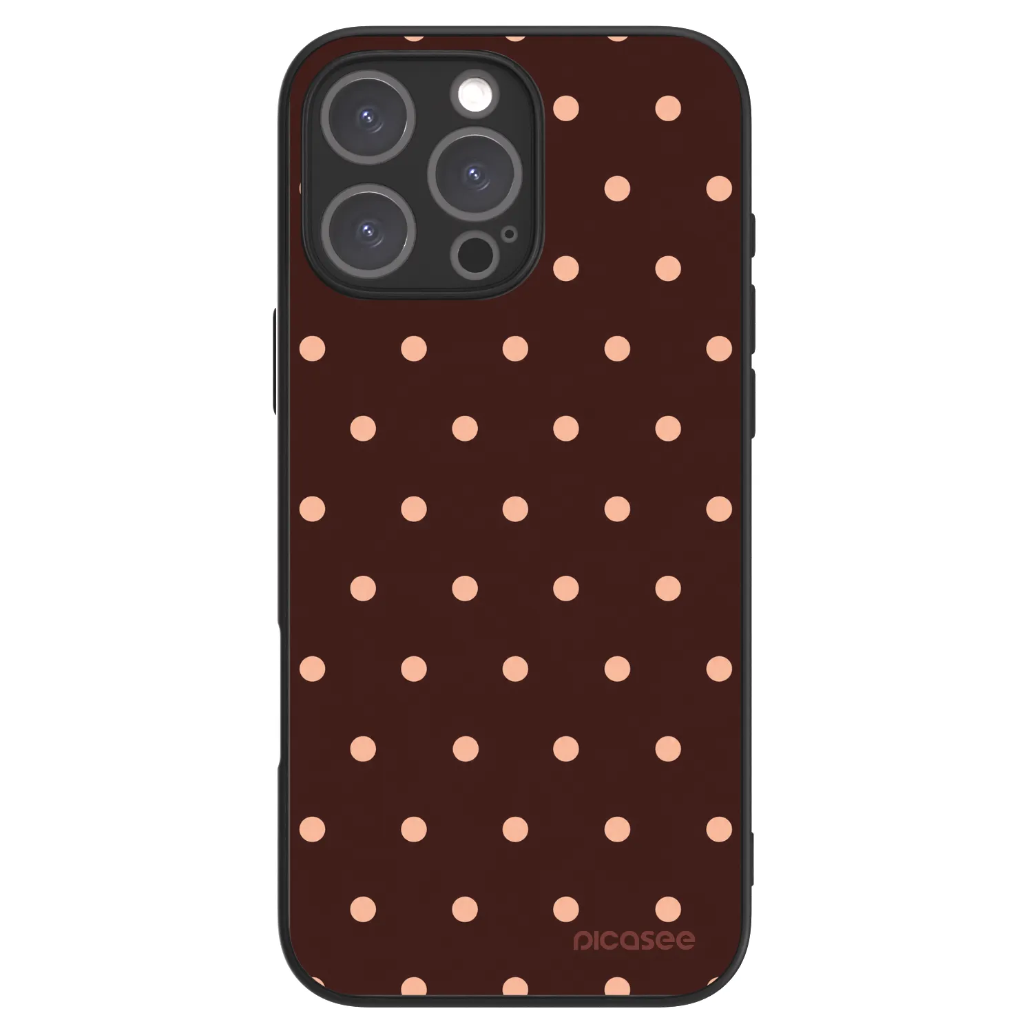 Picasee ULTIMATE CASE za Apple iPhone 16 Pro Max - Peach Dots & Chocolate