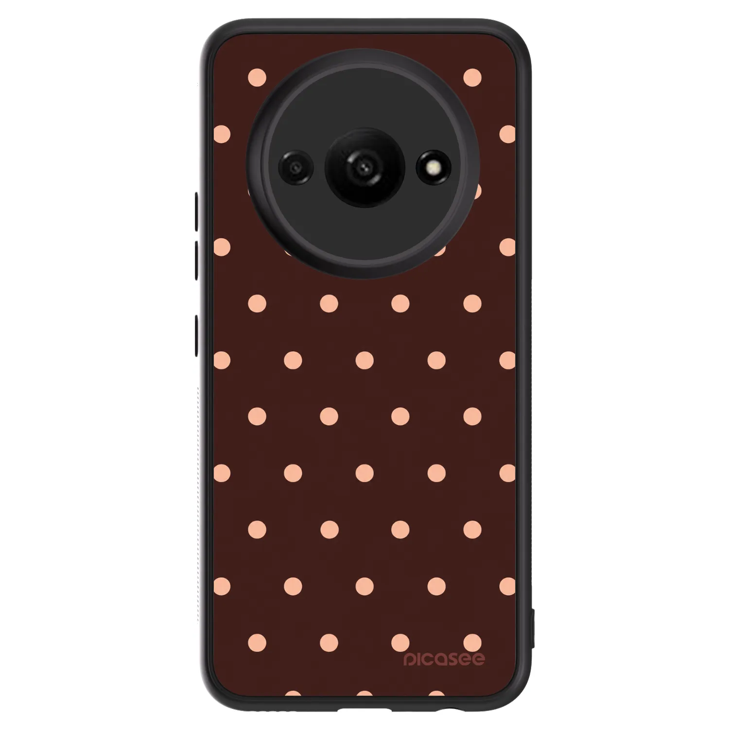 Picasee ULTIMATE CASE za Xiaomi Redmi A3 - Peach Dots & Chocolate