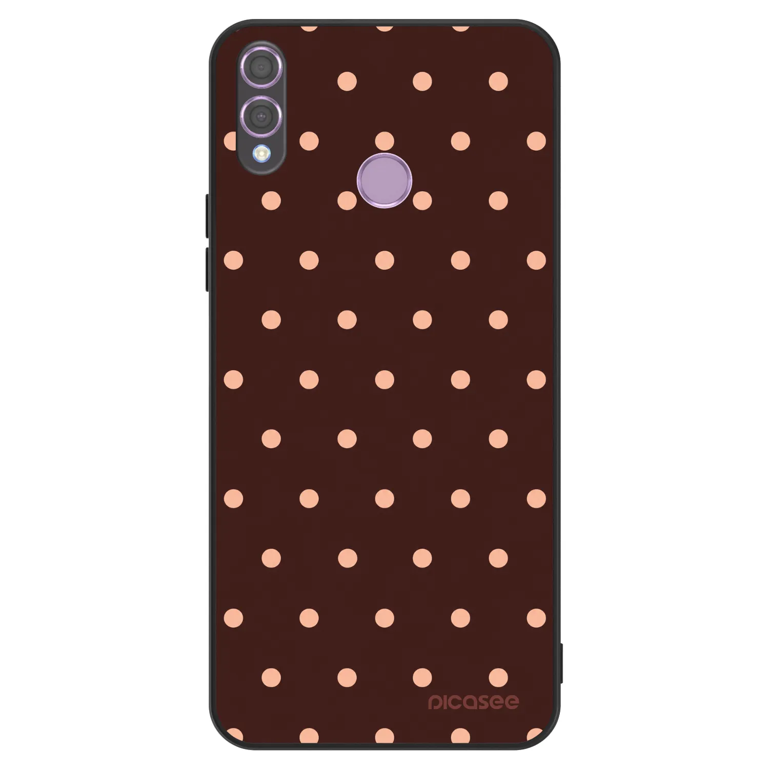 Picasee ULTIMATE CASE za Honor 8X - Peach Dots & Chocolate