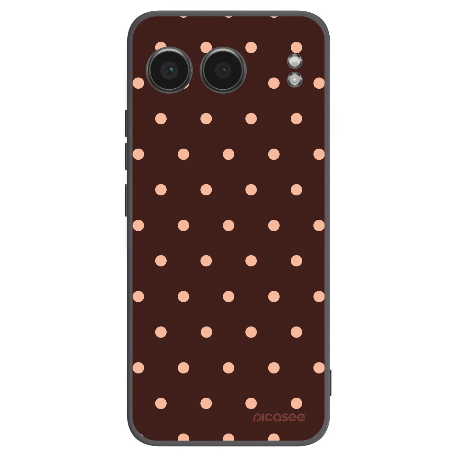 Picasee crna silikonska maskica za OnePlus Nord 4 - Peach Dots & Chocolate