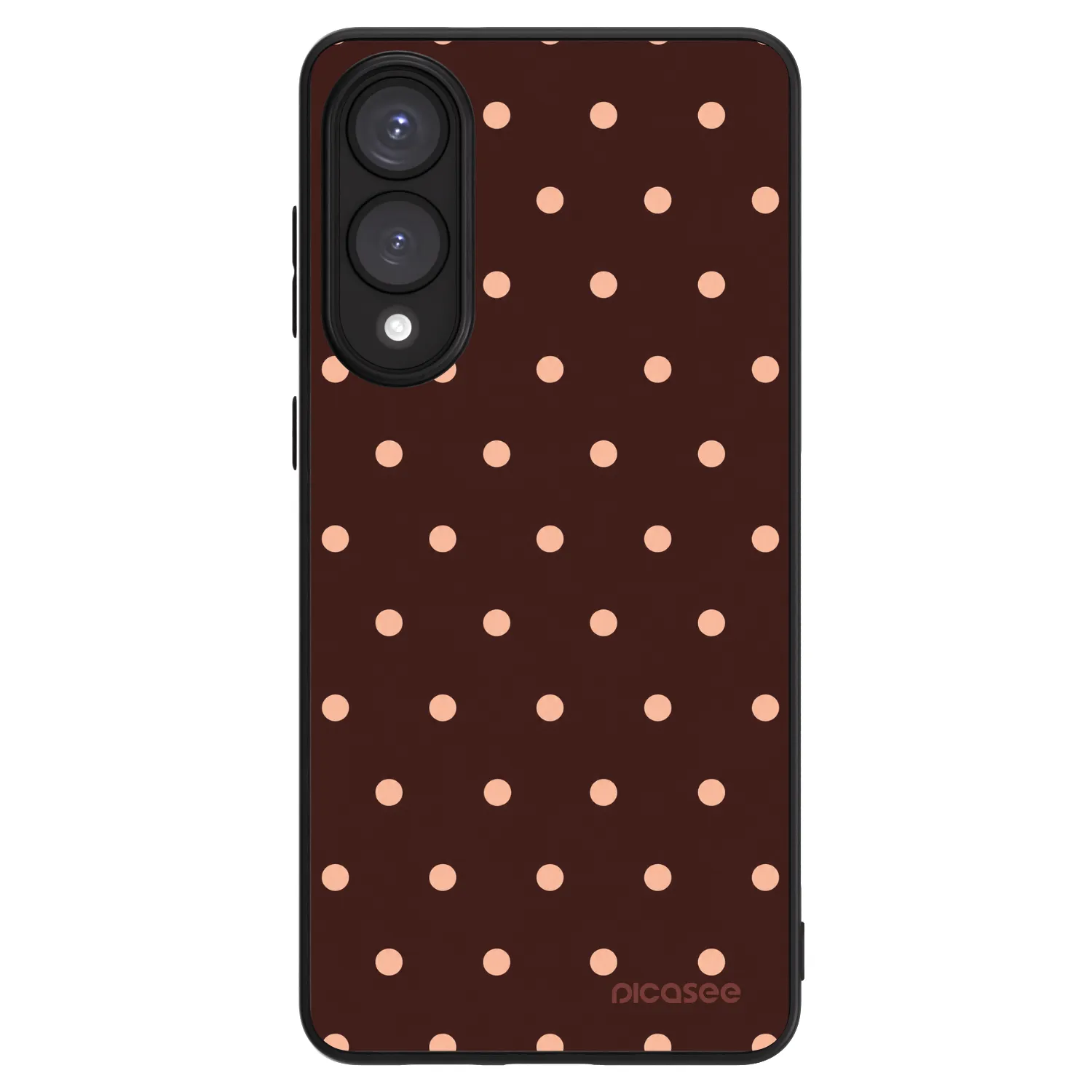 Picasee ULTIMATE CASE PowerShare za Samsung Galaxy S25 Edge 5G - Peach Dots & Chocolate