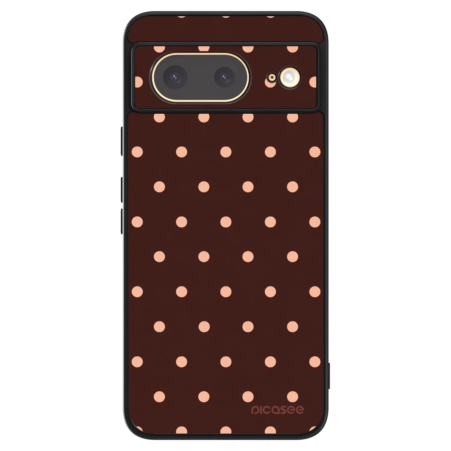 Picasee ULTIMATE CASE za Google Pixel 8 - Peach Dots & Chocolate
