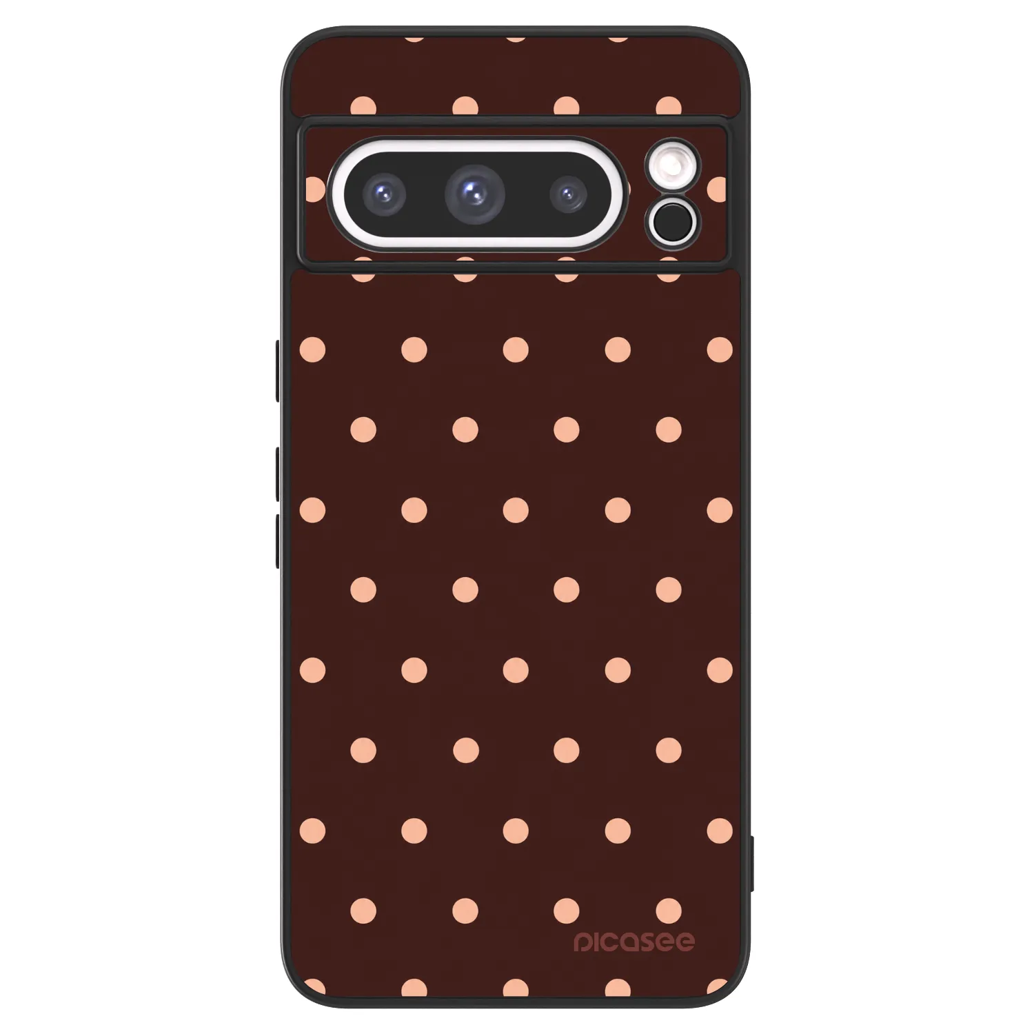 Picasee ULTIMATE CASE za Google Pixel 8 Pro - Peach Dots & Chocolate