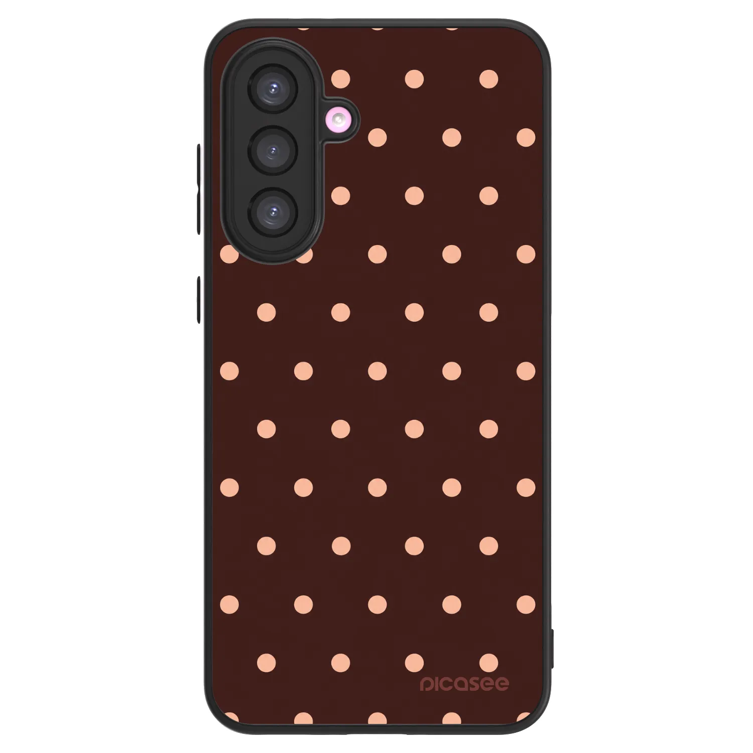 Picasee ULTIMATE CASE za Samsung Galaxy A36 5G - Peach Dots & Chocolate