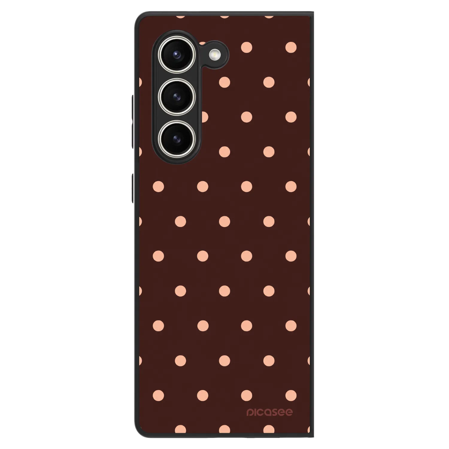 Picasee ULTIMATE CASE za Samsung Galaxy Z Fold5 5G - Peach Dots & Chocolate