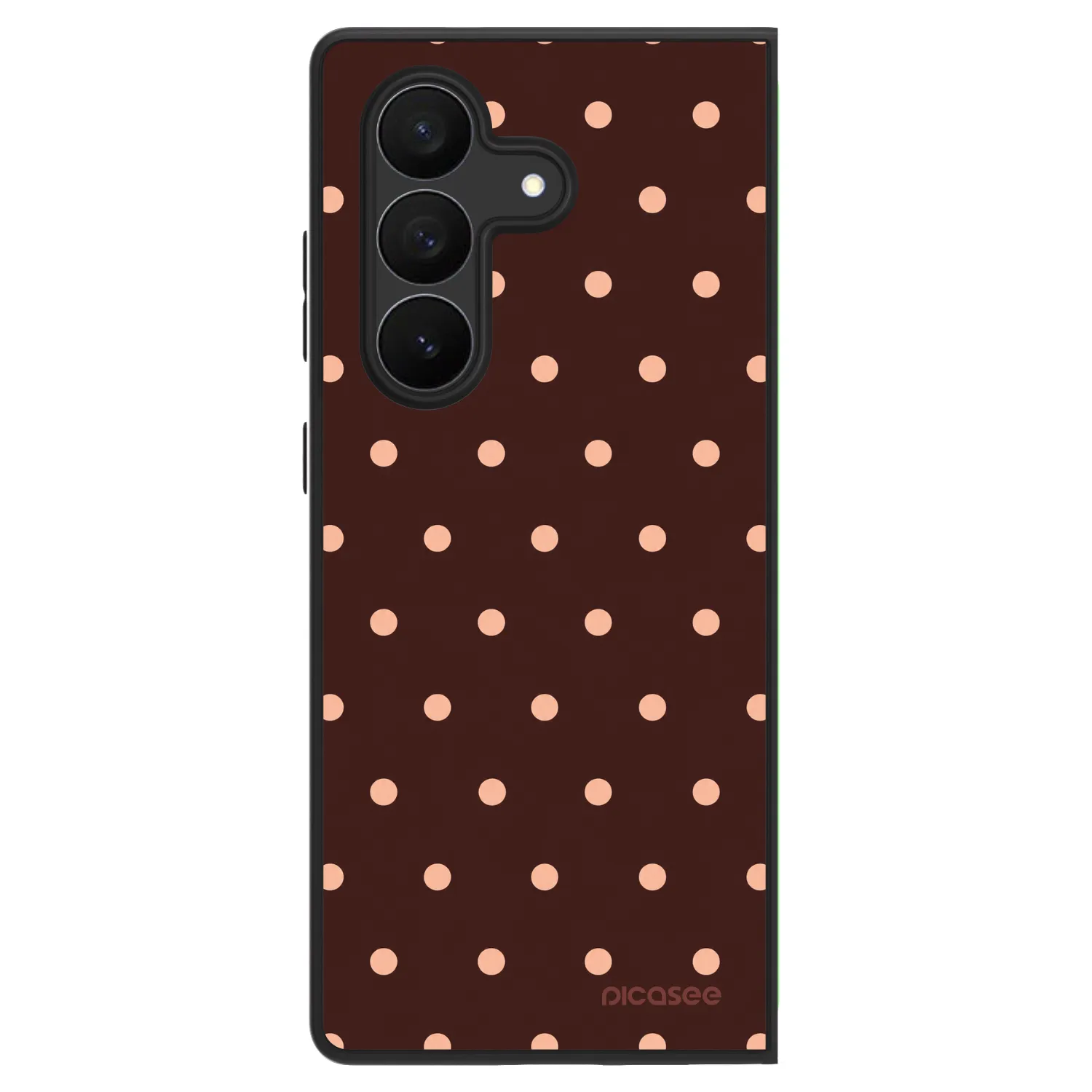 Picasee ULTIMATE CASE za Samsung Galaxy Z Fold7 5G - Peach Dots & Chocolate