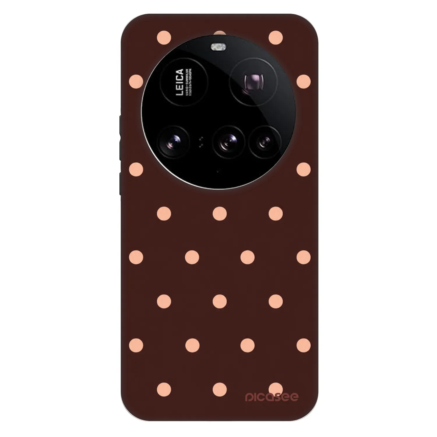 Picasee Fashion Case za Xiaomi 15 Ultra - Peach Dots & Chocolate