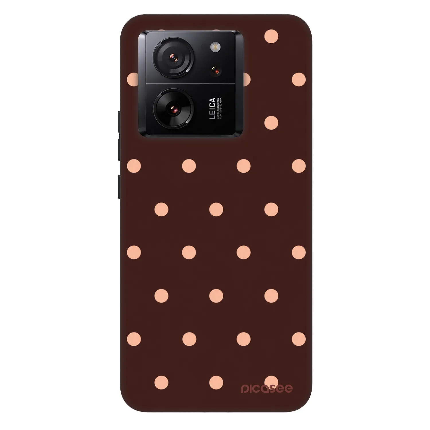 Picasee Fashion Case za Xiaomi 13T - Peach Dots & Chocolate