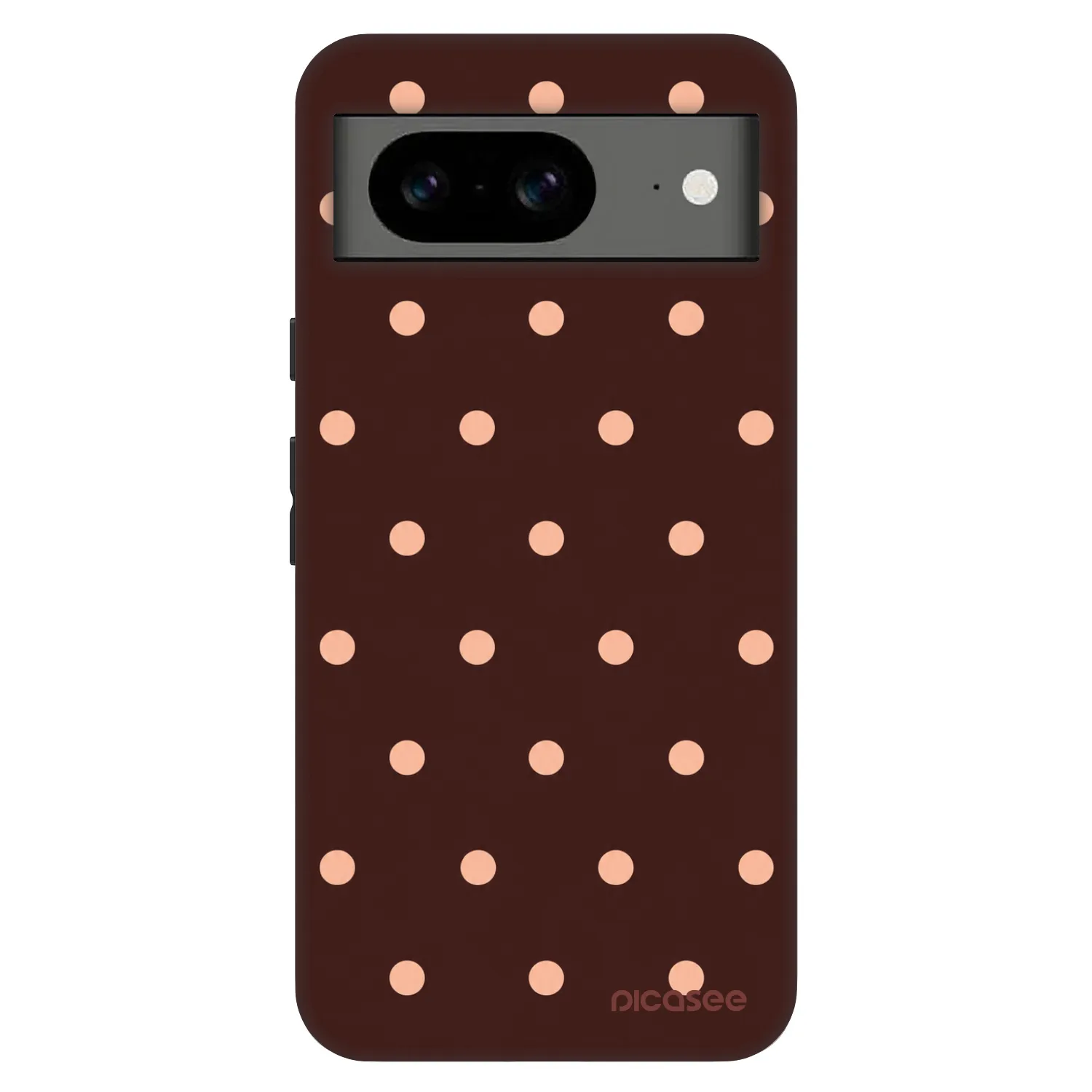 Picasee Fashion Case za Google Pixel 8 Pro - Peach Dots & Chocolate