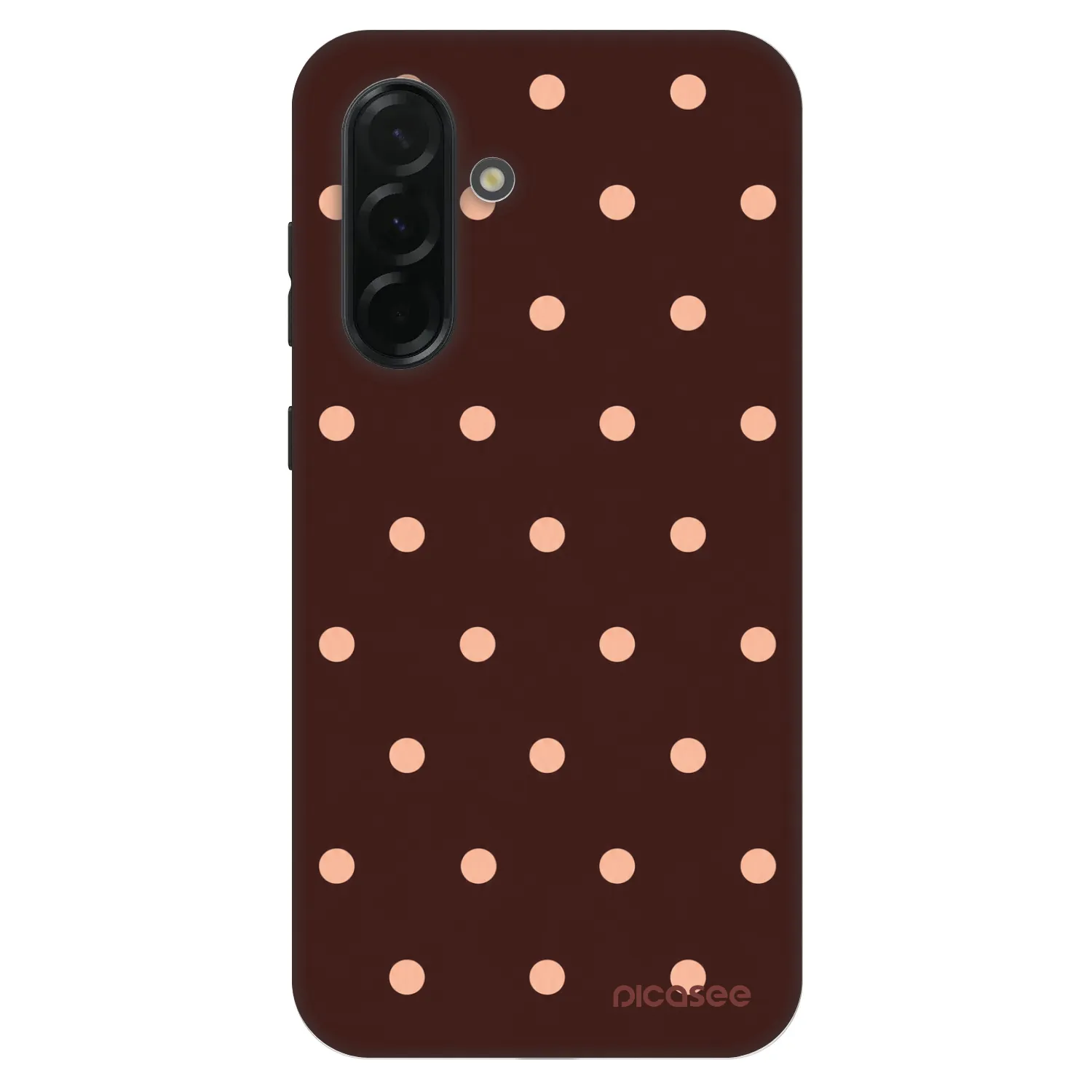 Picasee Fashion Case za Samsung Galaxy A36 5G - Peach Dots & Chocolate