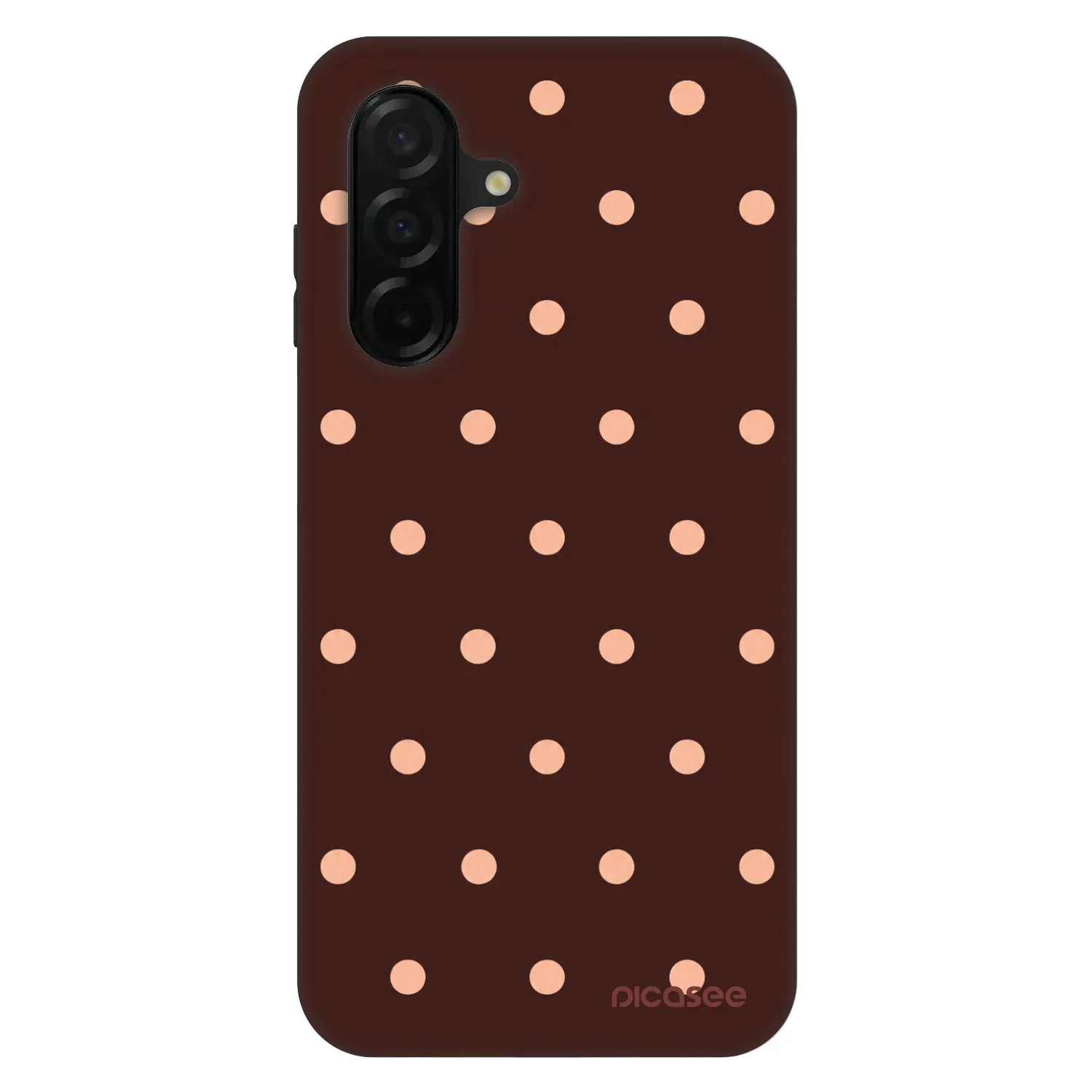 Picasee Fashion Case za Samsung Galaxy A26 5G A266B - Peach Dots & Chocolate
