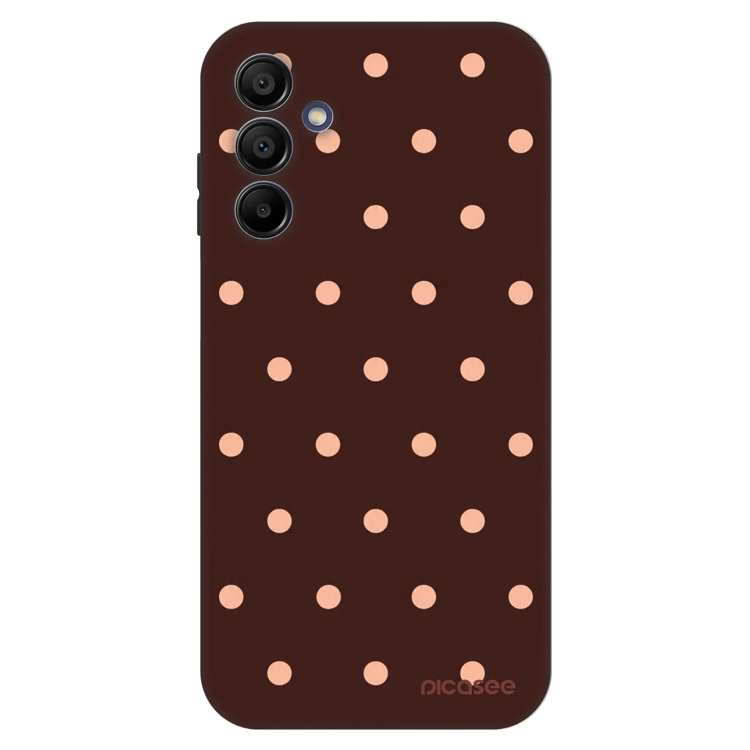Picasee Fashion Case za Samsung Galaxy A15 A155F 4G - Peach Dots & Chocolate