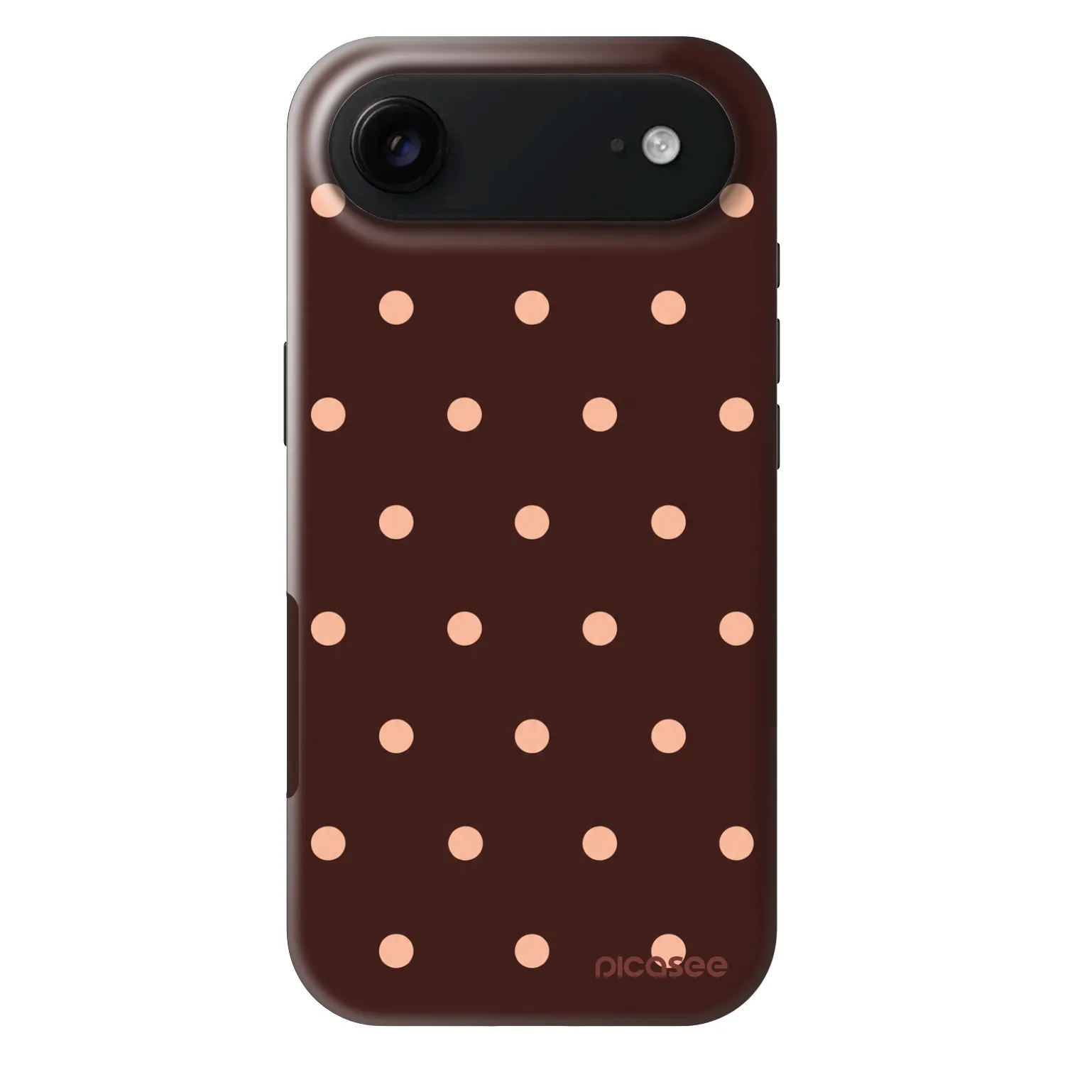 Picasee Fashion Case MagSafe za Apple iPhone Air - Peach Dots & Chocolate