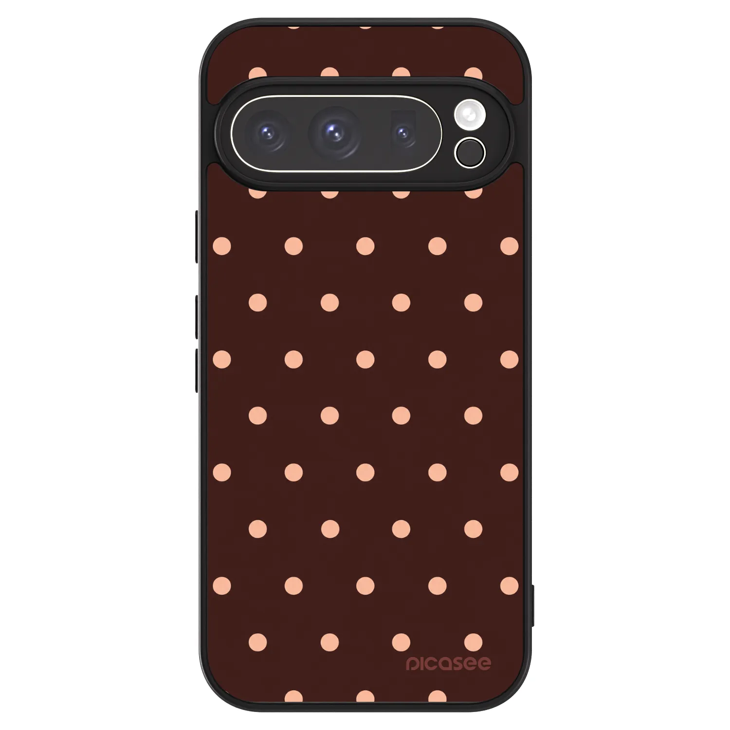 Picasee ULTIMATE CASE za Google Pixel 9 Pro XL - Peach Dots & Chocolate
