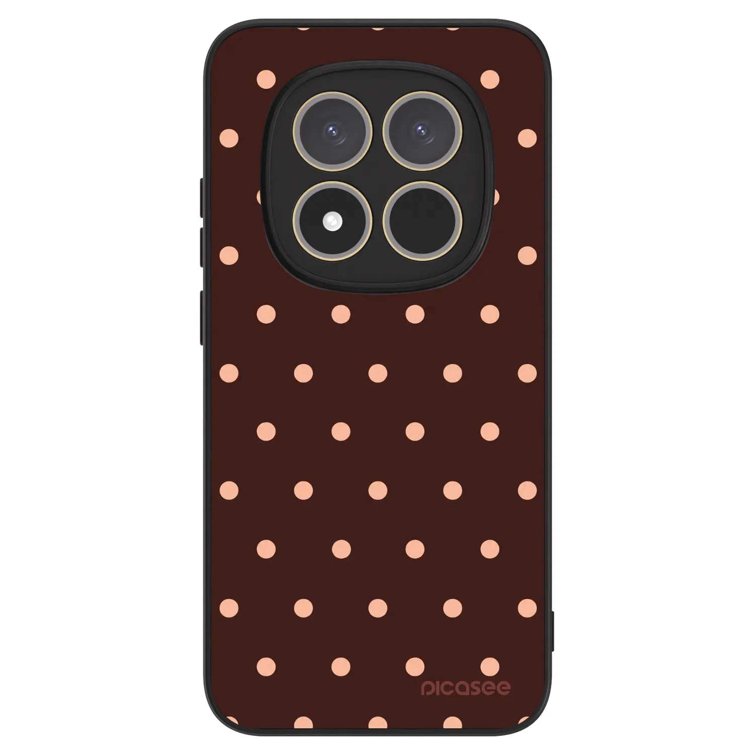 Picasee ULTIMATE CASE za Xiaomi Redmi Note 15 Pro 4G - Peach Dots & Chocolate