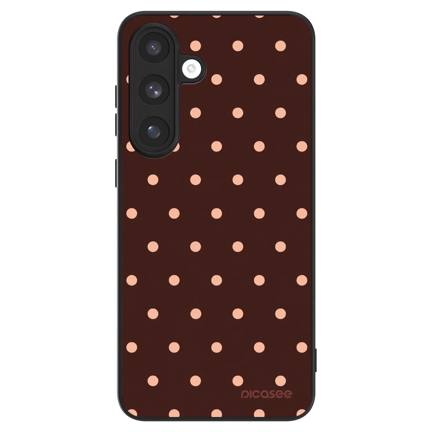 Picasee ULTIMATE CASE za Samsung Galaxy S25 FE 5G - Peach Dots & Chocolate