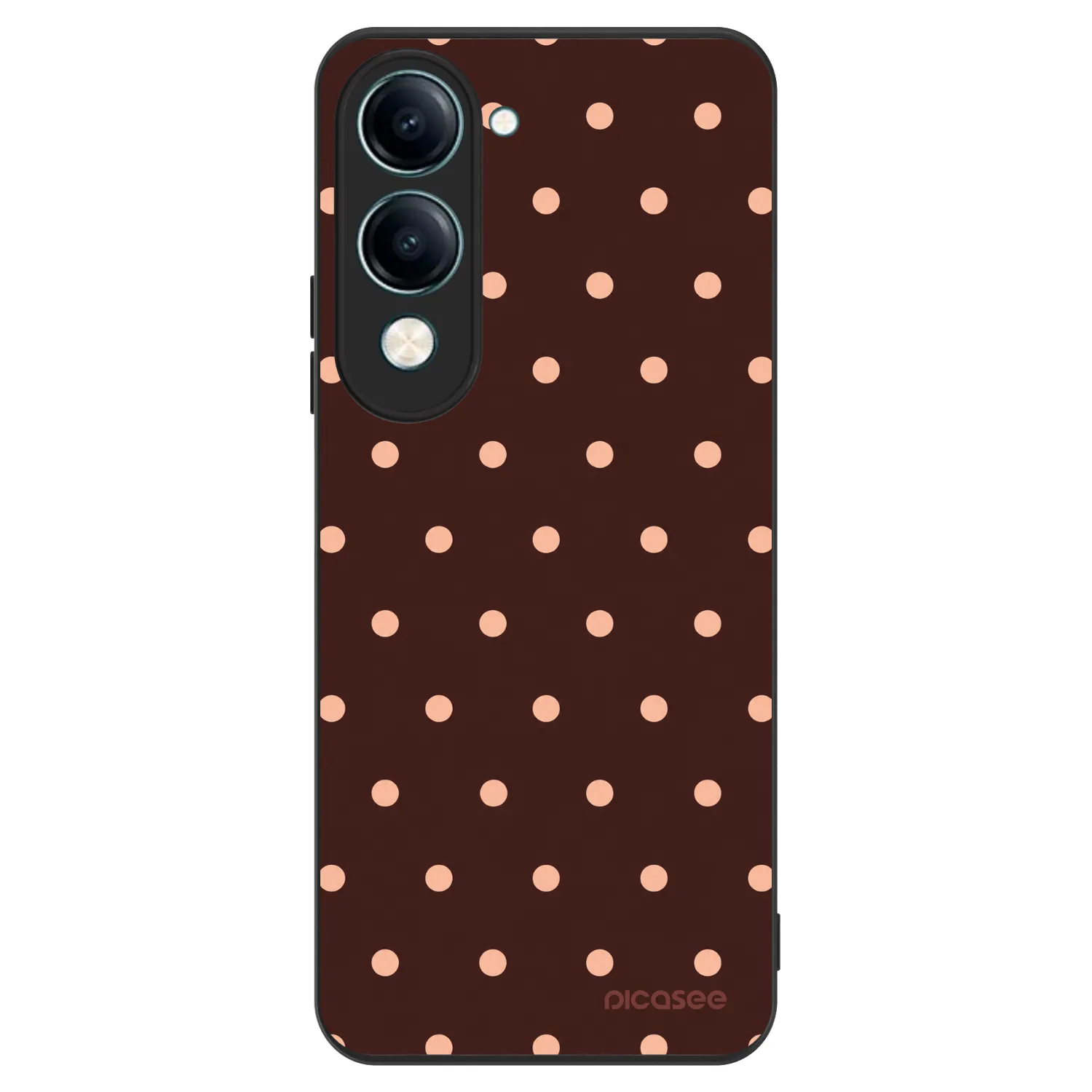 Picasee ULTIMATE CASE za Vivo Y29s 5G - Peach Dots & Chocolate