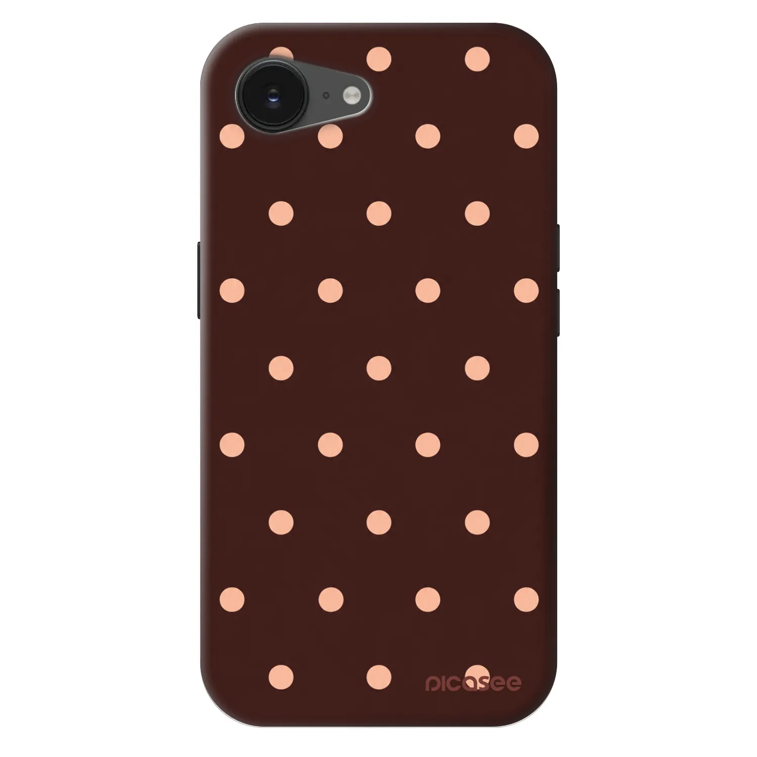 Picasee Fashion Case MagSafe za Apple iPhone 17e - Peach Dots & Chocolate